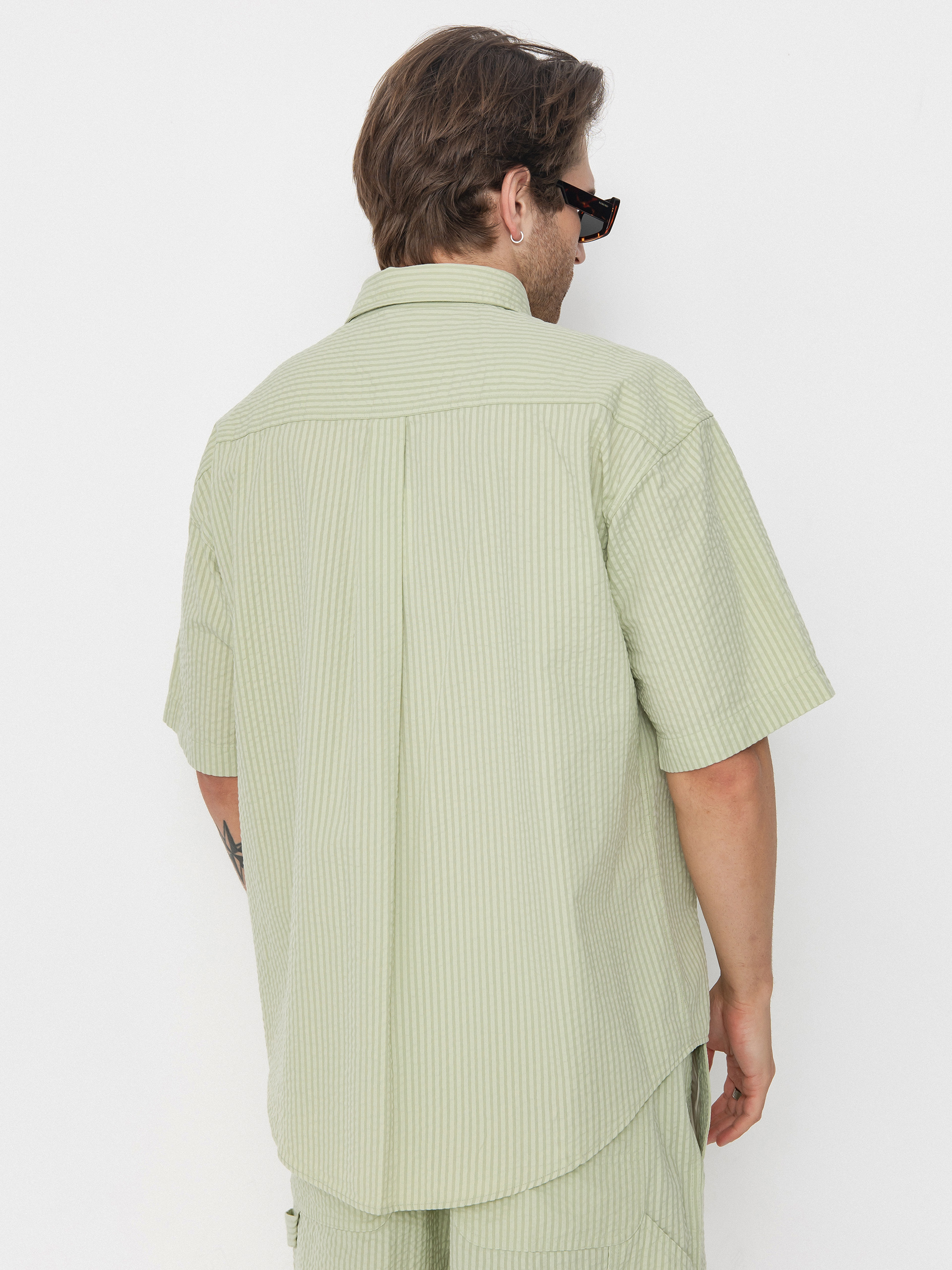 Carhartt WIP Toland Shirt (toland stripe/pale olive)