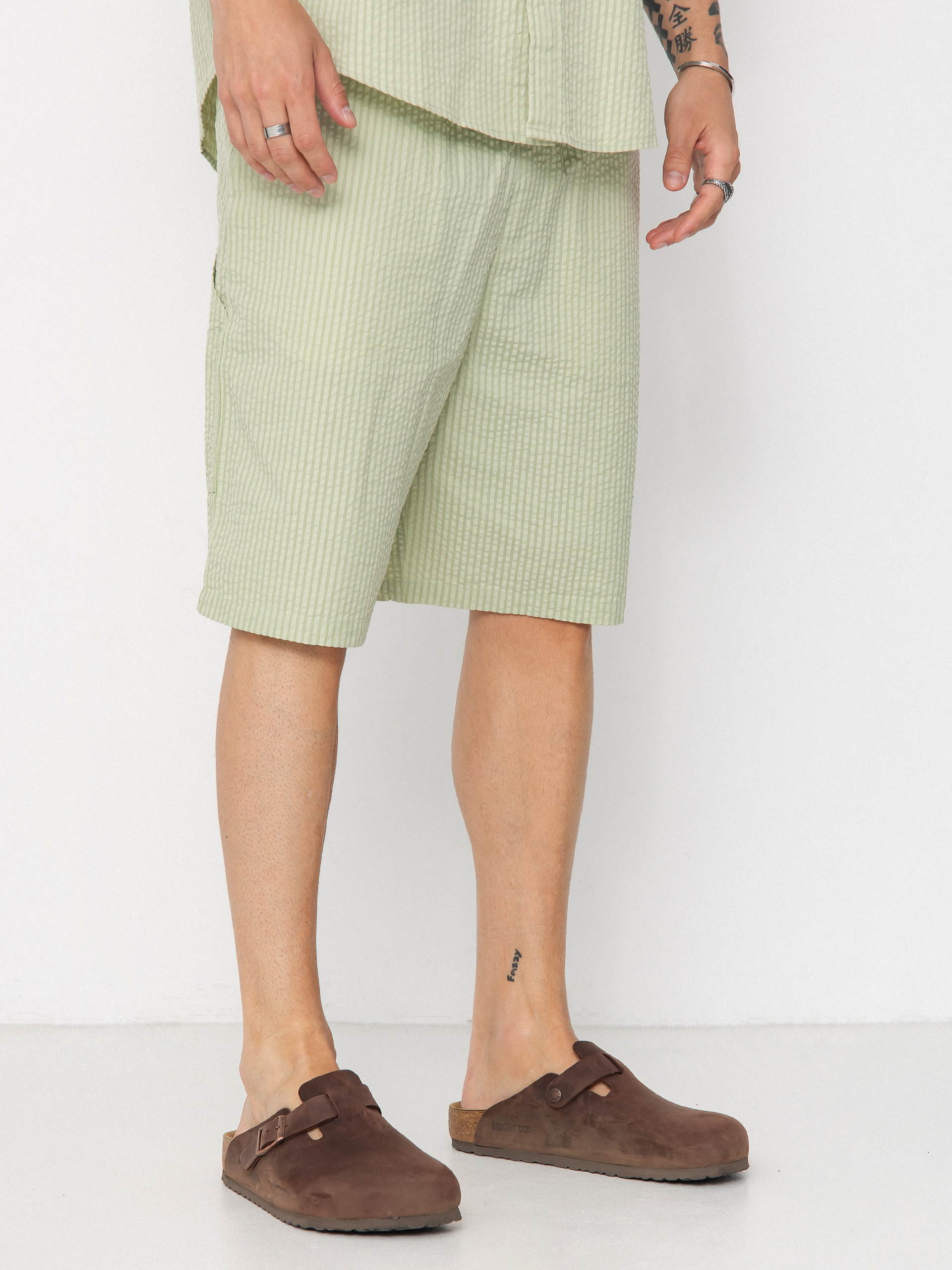 Carhartt WIP Toland Shorts (toland stripe/pale olive)