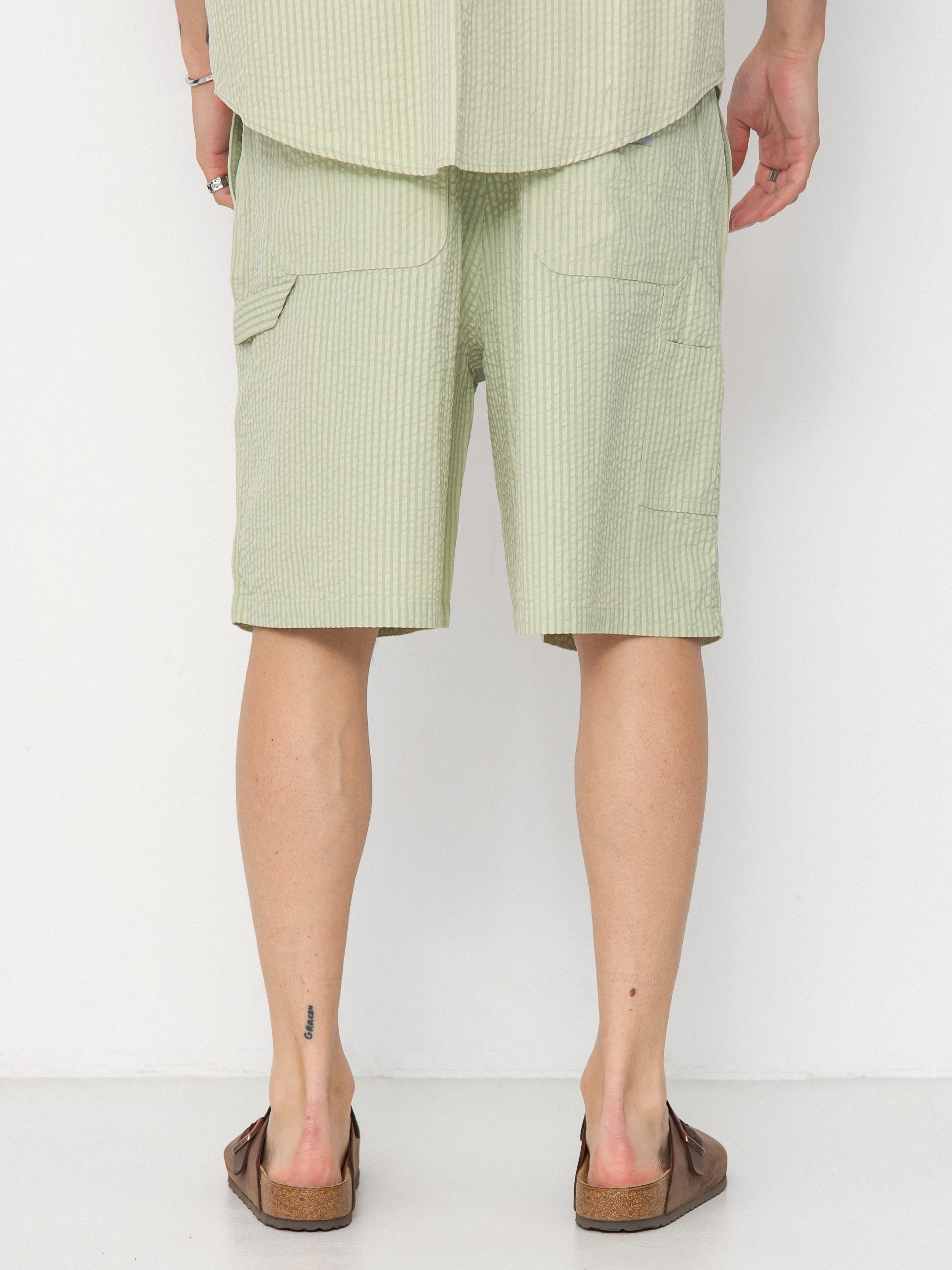Carhartt WIP Toland Shorts (toland stripe/pale olive)