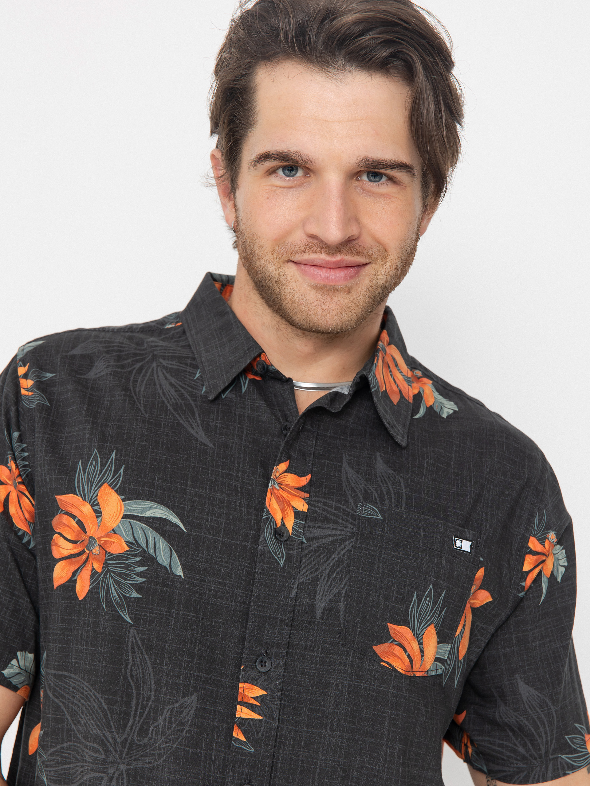 Salty Crew Shirt Bloomin (black)