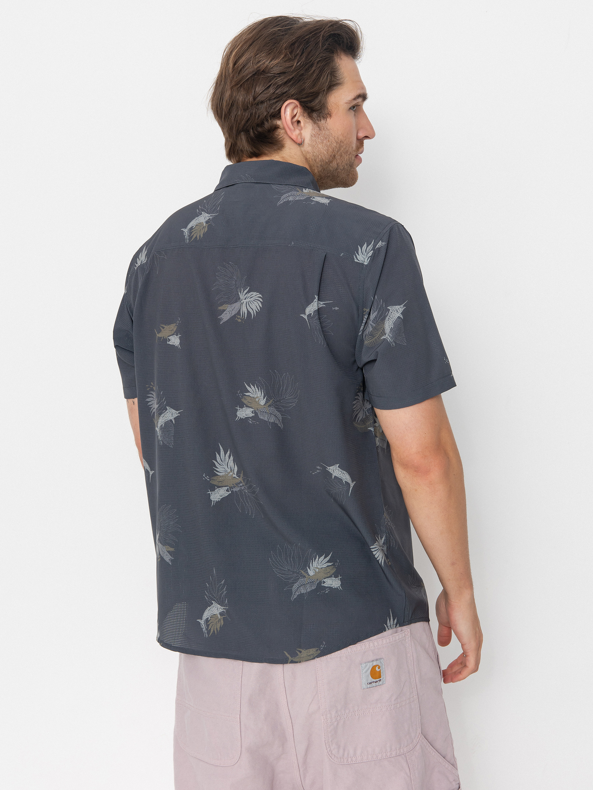 Salty Crew Shirt Breezer Perf Tech (charcoal)