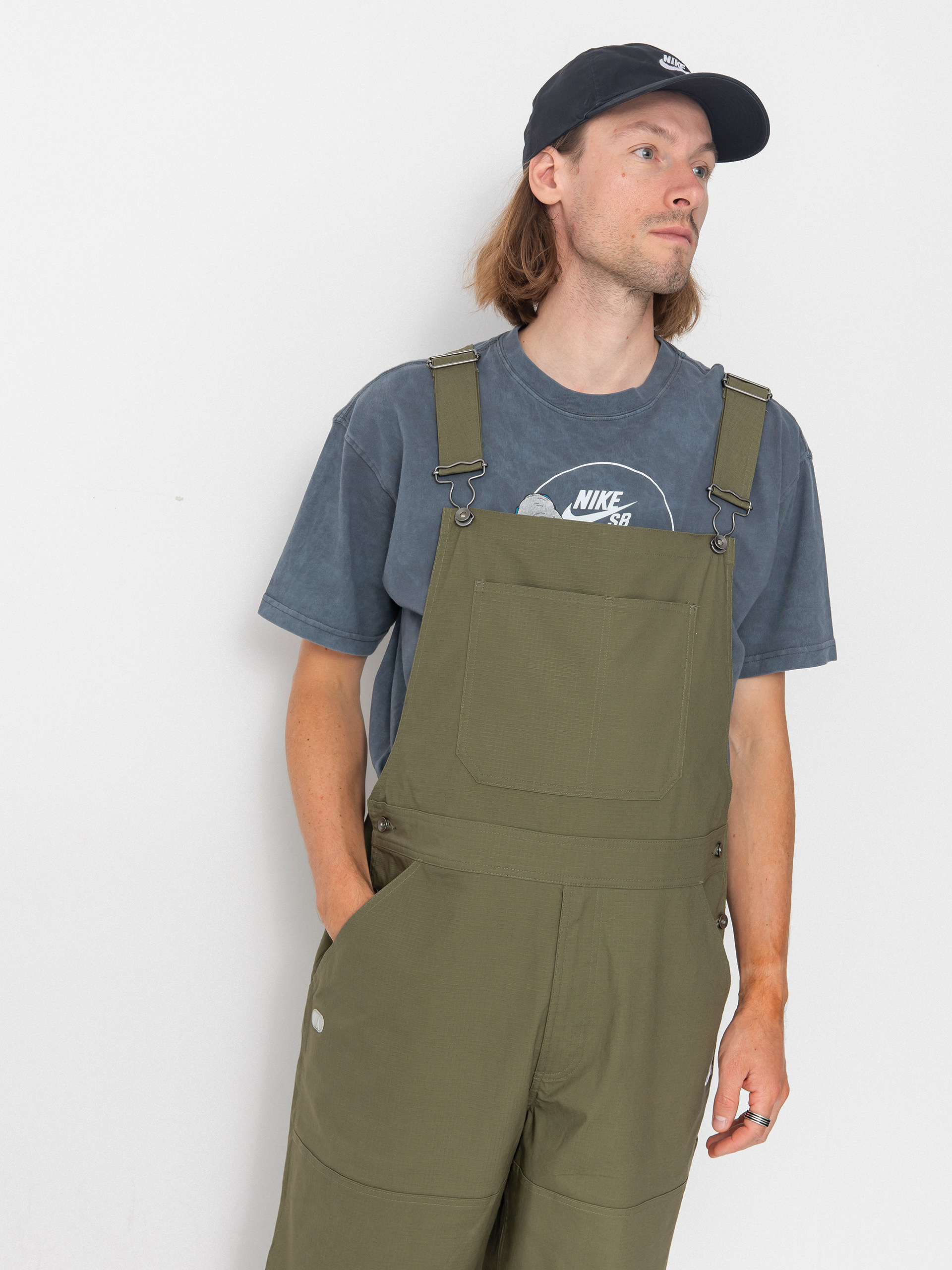 Nike SB Federation Agnostic Overalls Pants - green (medium olive