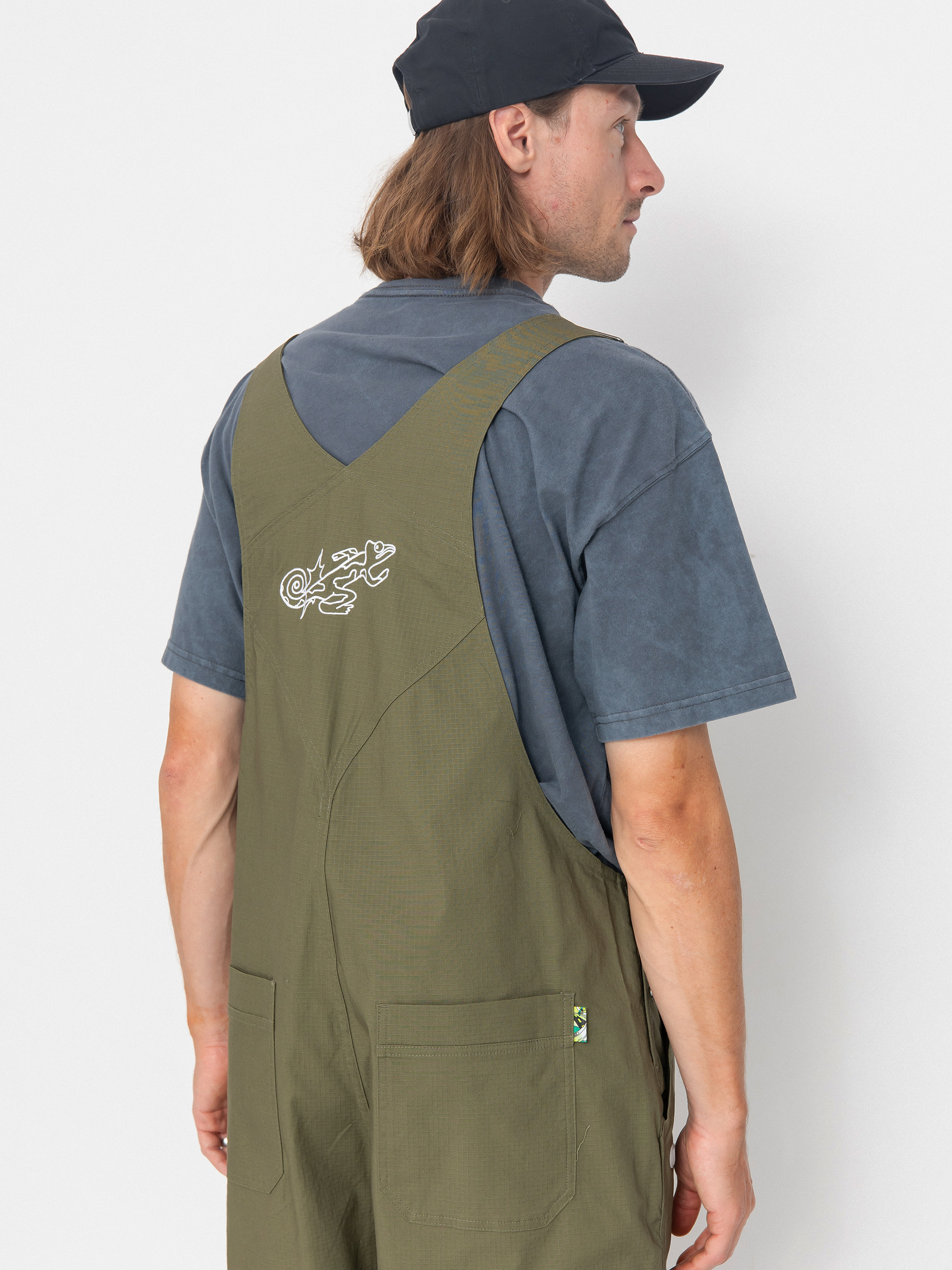 Nike SB Federation Agnostic Overalls Hose (medium olive/white)