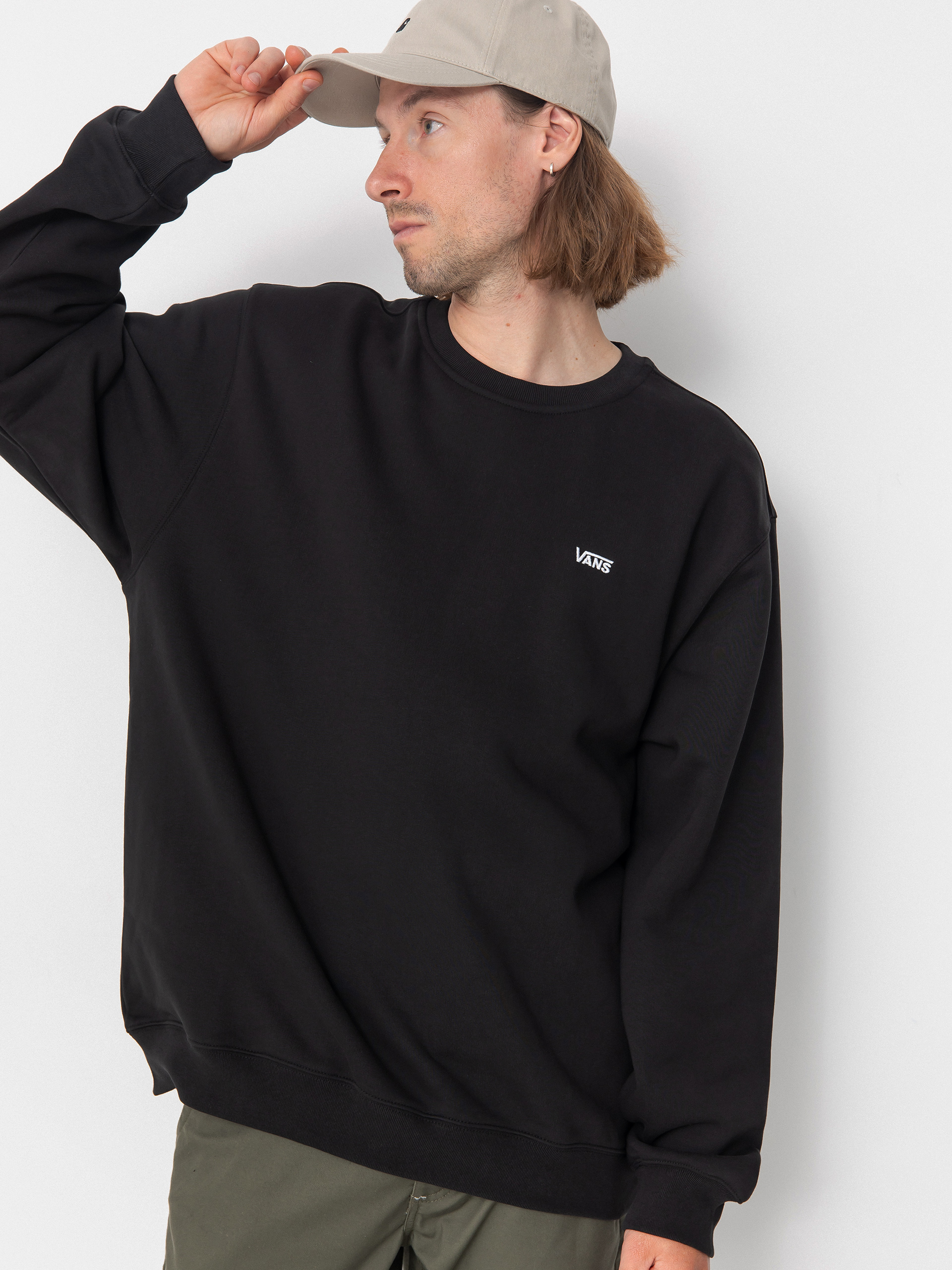 Vans Left Chest II Loose Crew Sweatshirt - black (black)