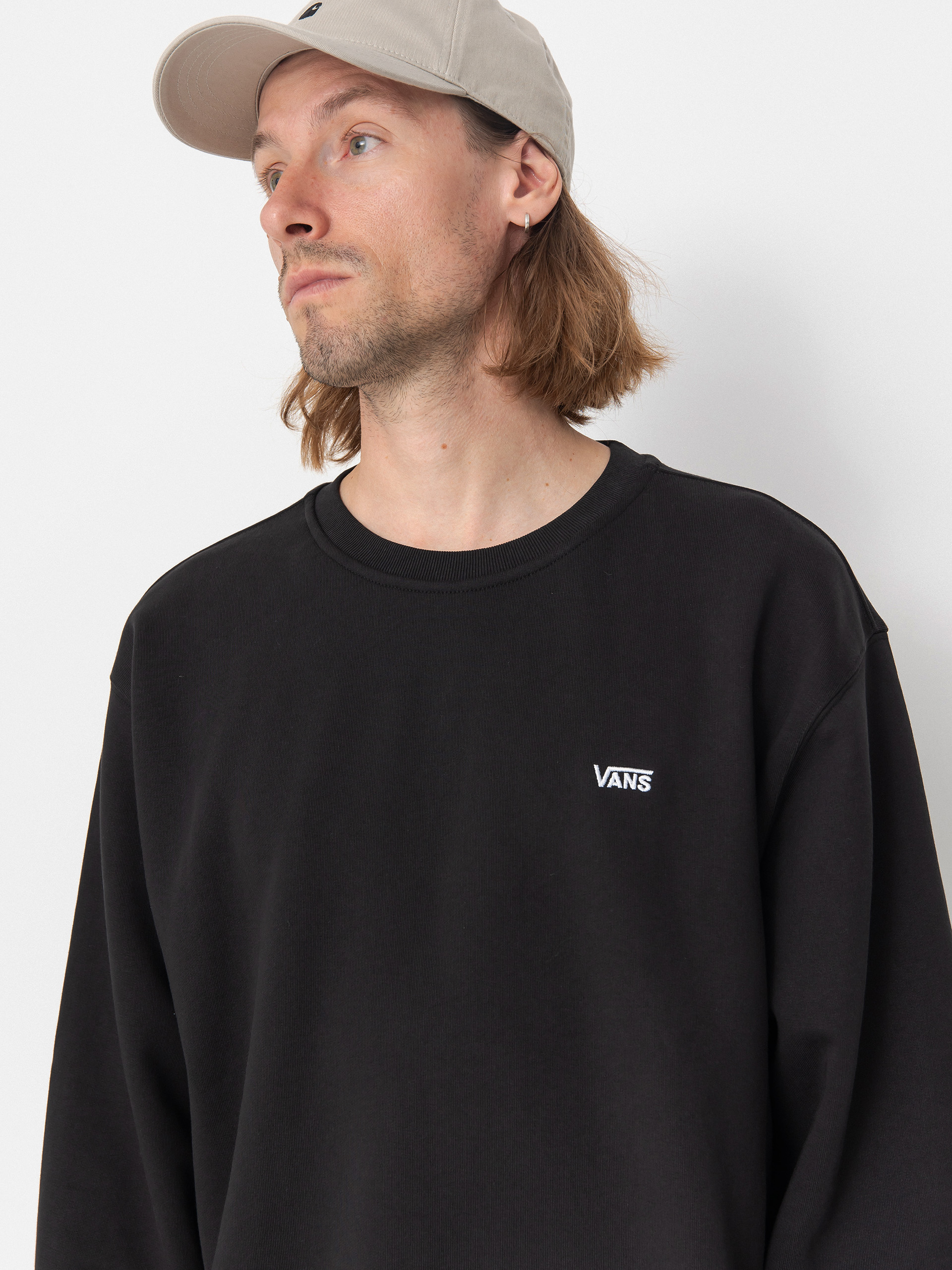 Vans Left Chest II Loose Crew Sweatshirt (black)