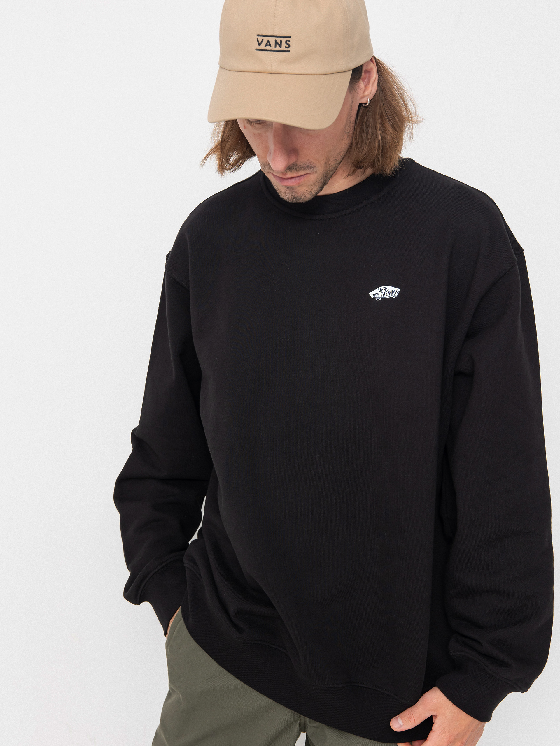 Vans Style 76 II Loose Ft Crew Sweatshirt (black/white)