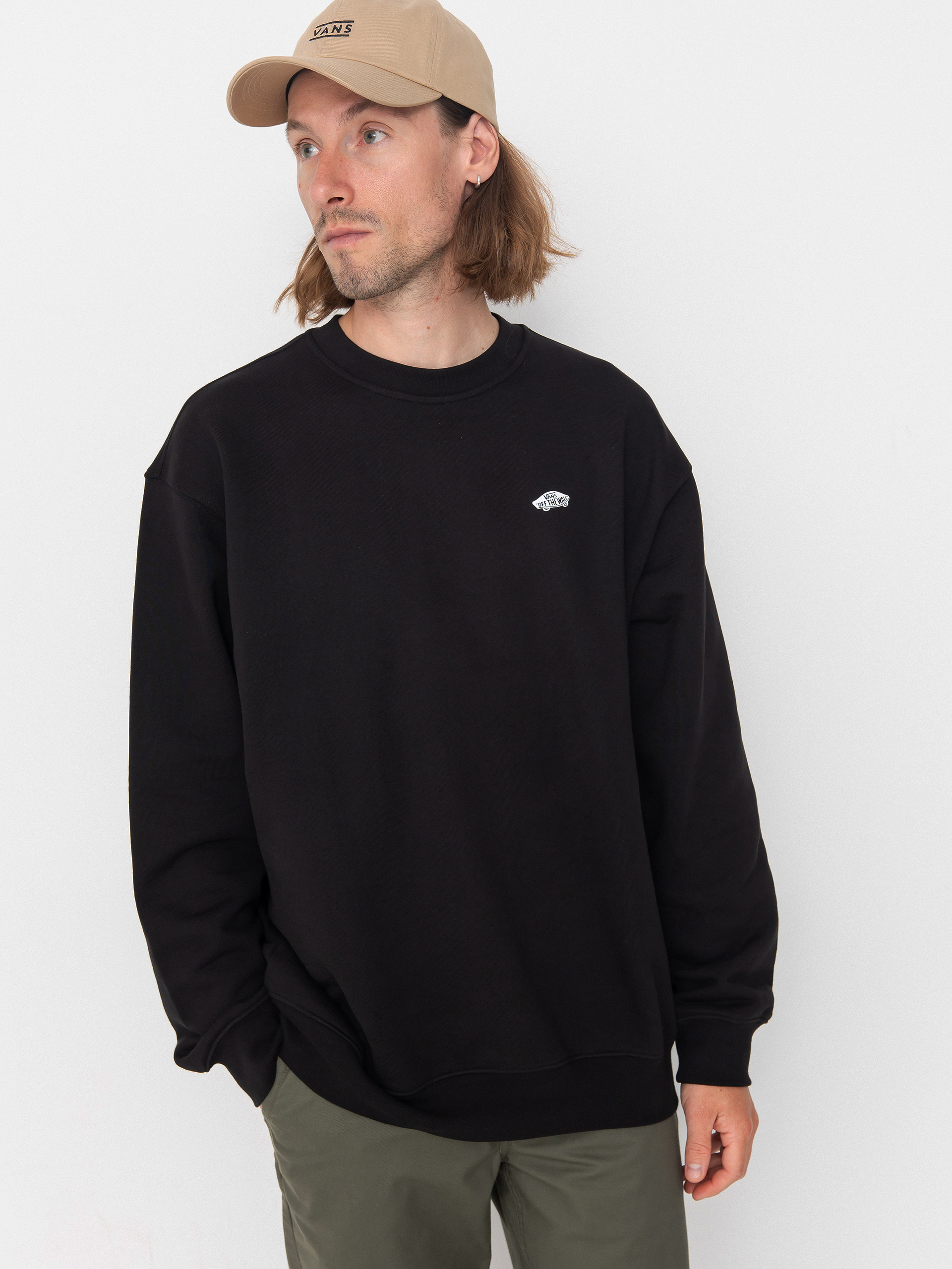 Vans Style 76 II Loose Ft Crew Sweatshirt (black/white)