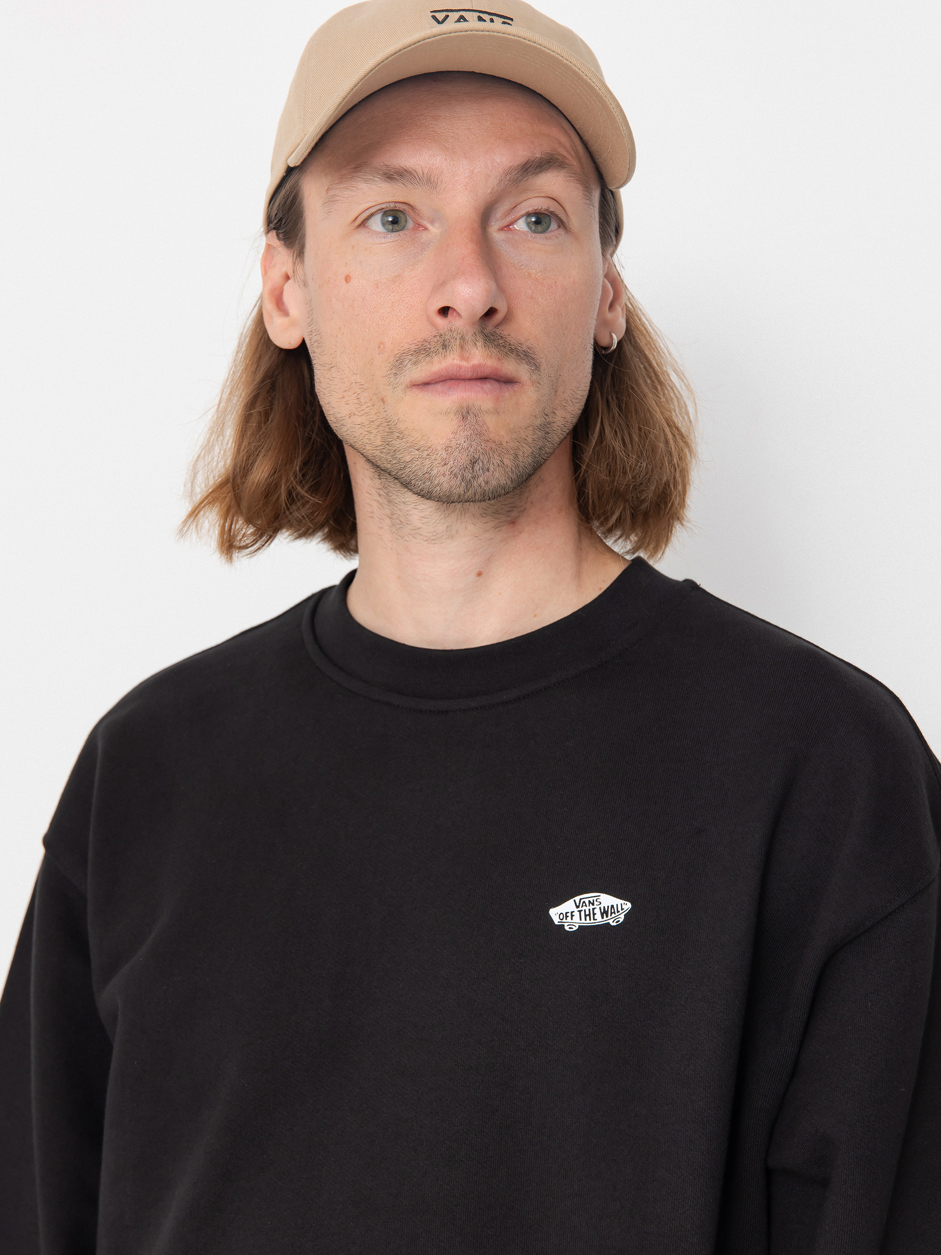 Vans Style 76 II Loose Ft Crew Sweatshirt (black/white)