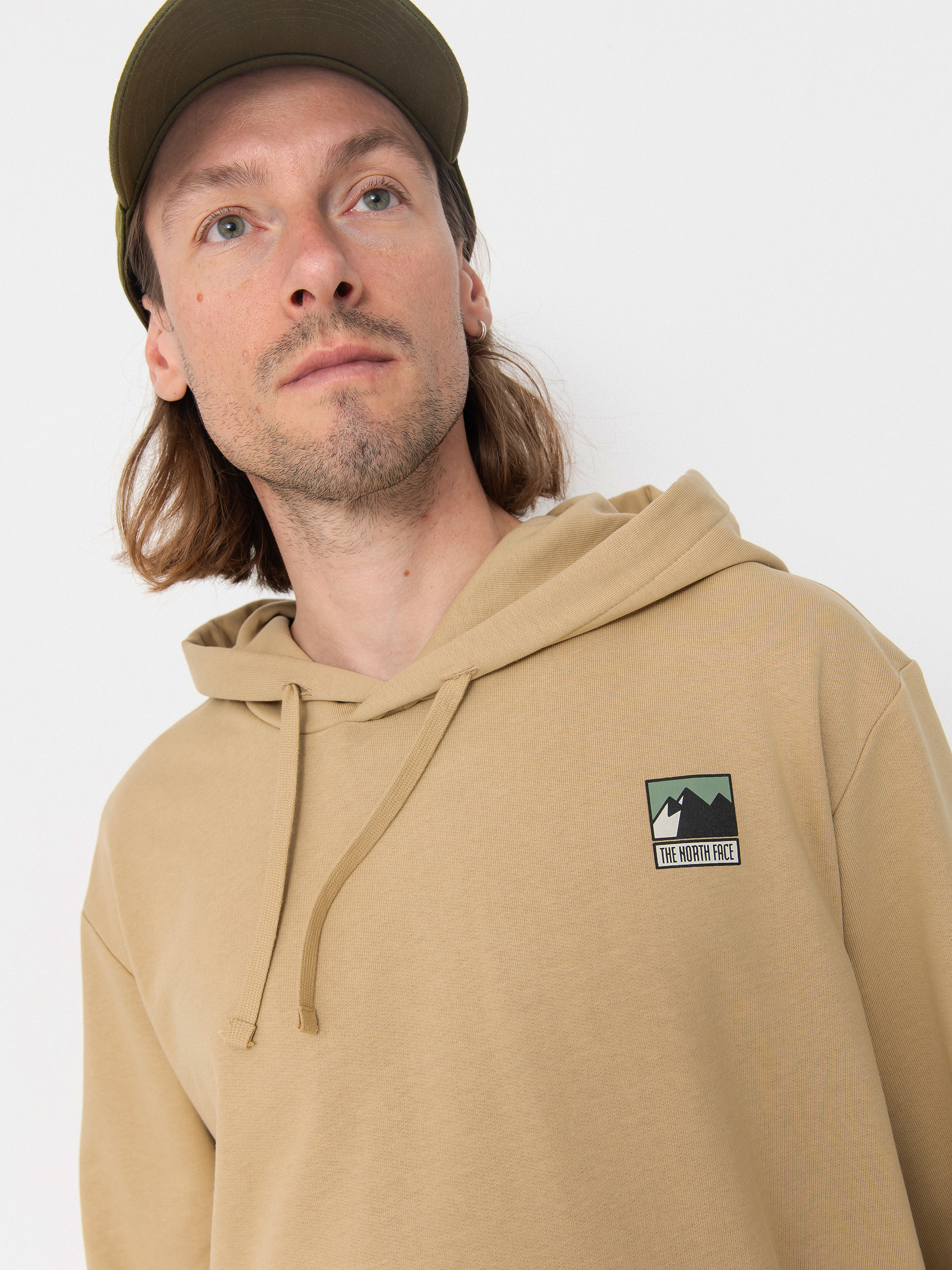 The North Face Mountain Logo Relaxed HD Hoodie (khaki stone)