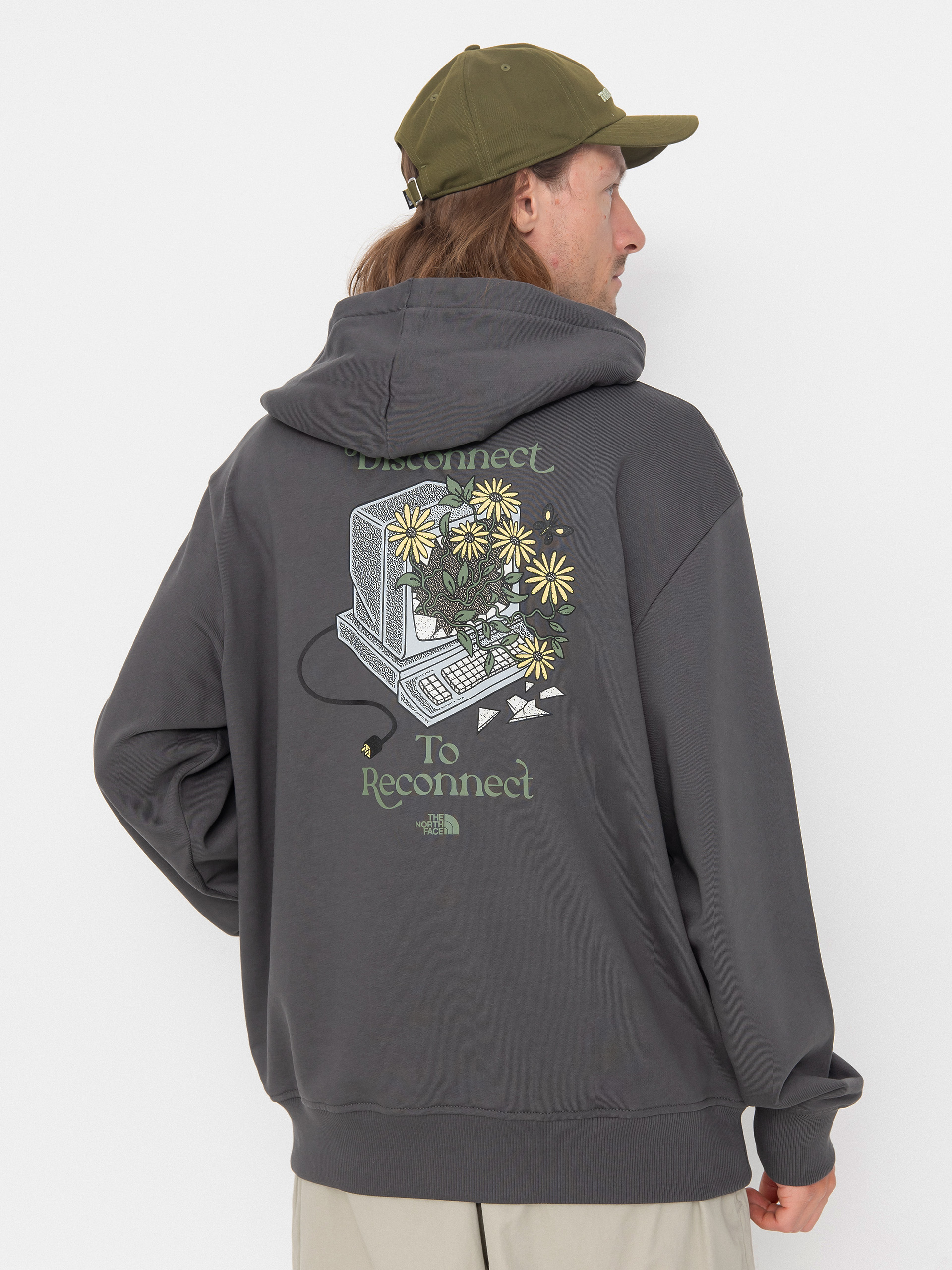 The North Face Connect Relaxed Graphic HD Hoodie - grey