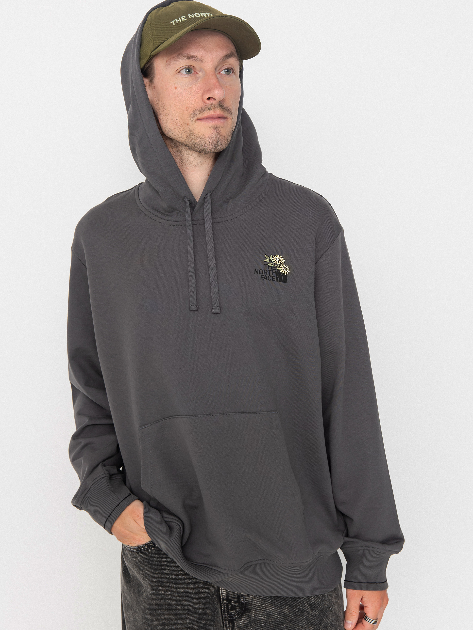 The North Face Flower Dome Relaxed HD Hoodie (anthracite grey)