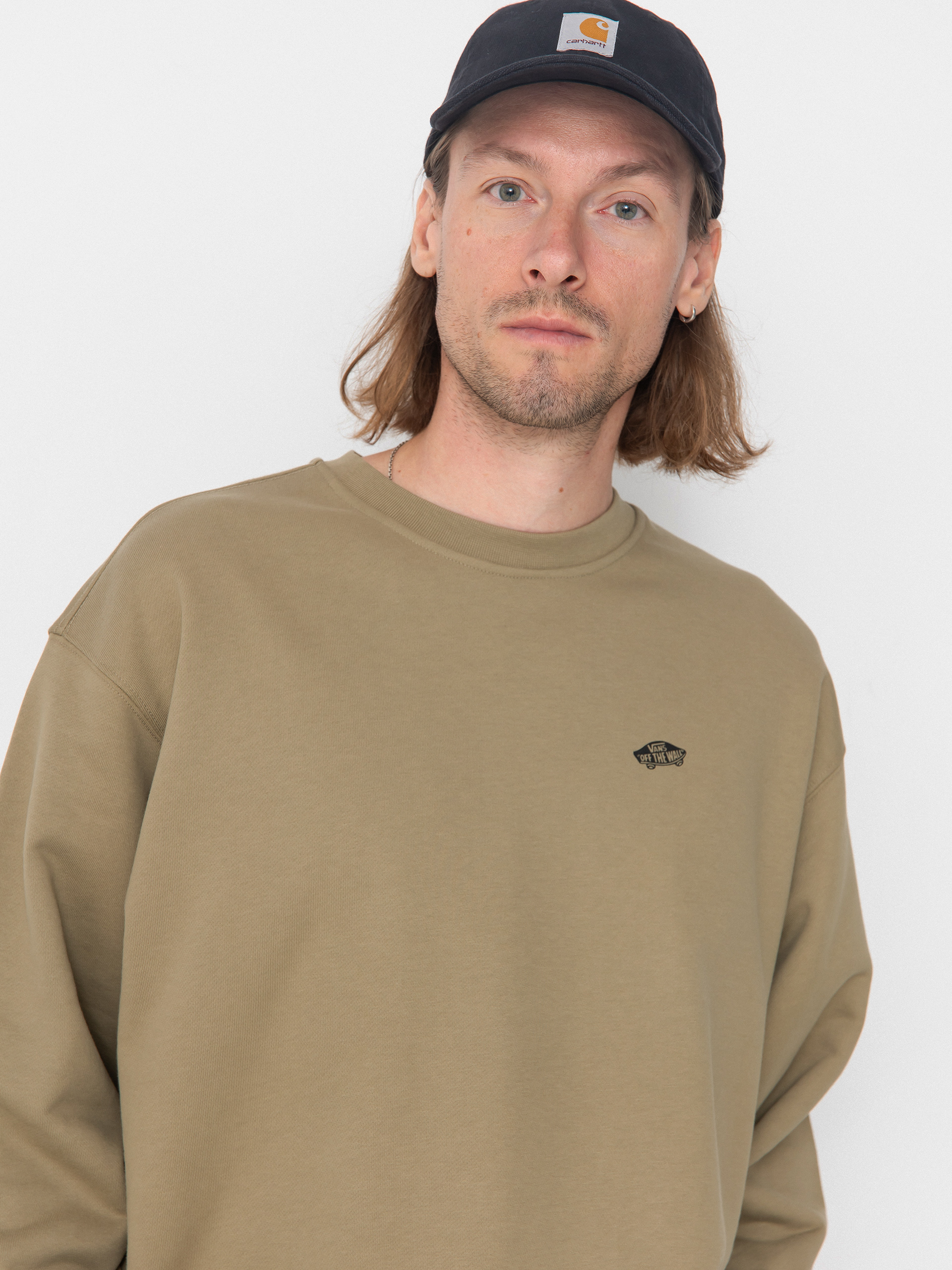 Vans Sweatshirt Style 76 II Loose Ft Crew - brown (bay leaf)