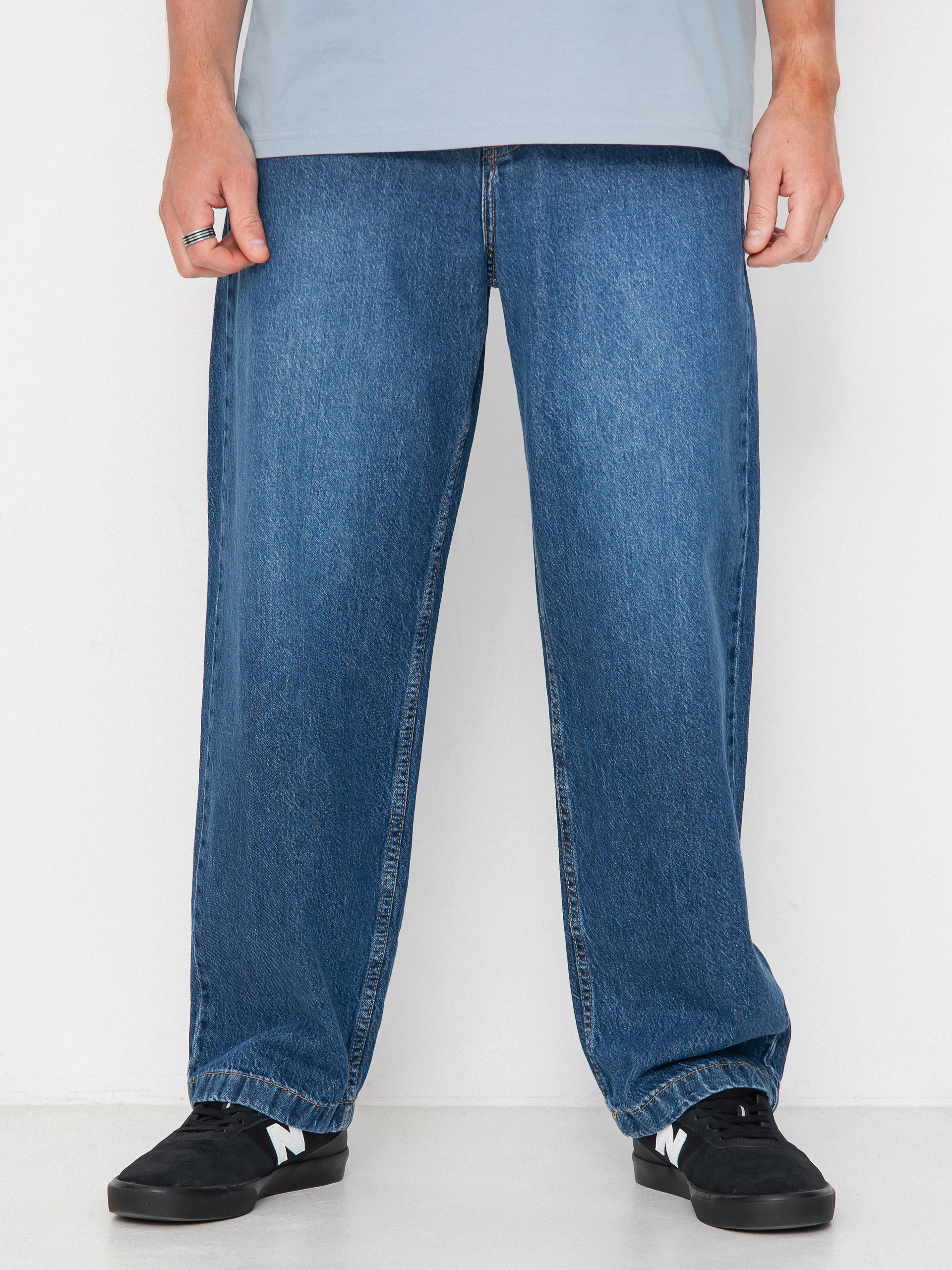 DC Worker Baggy Denim Rsi Pants navy blue (stone indigo)