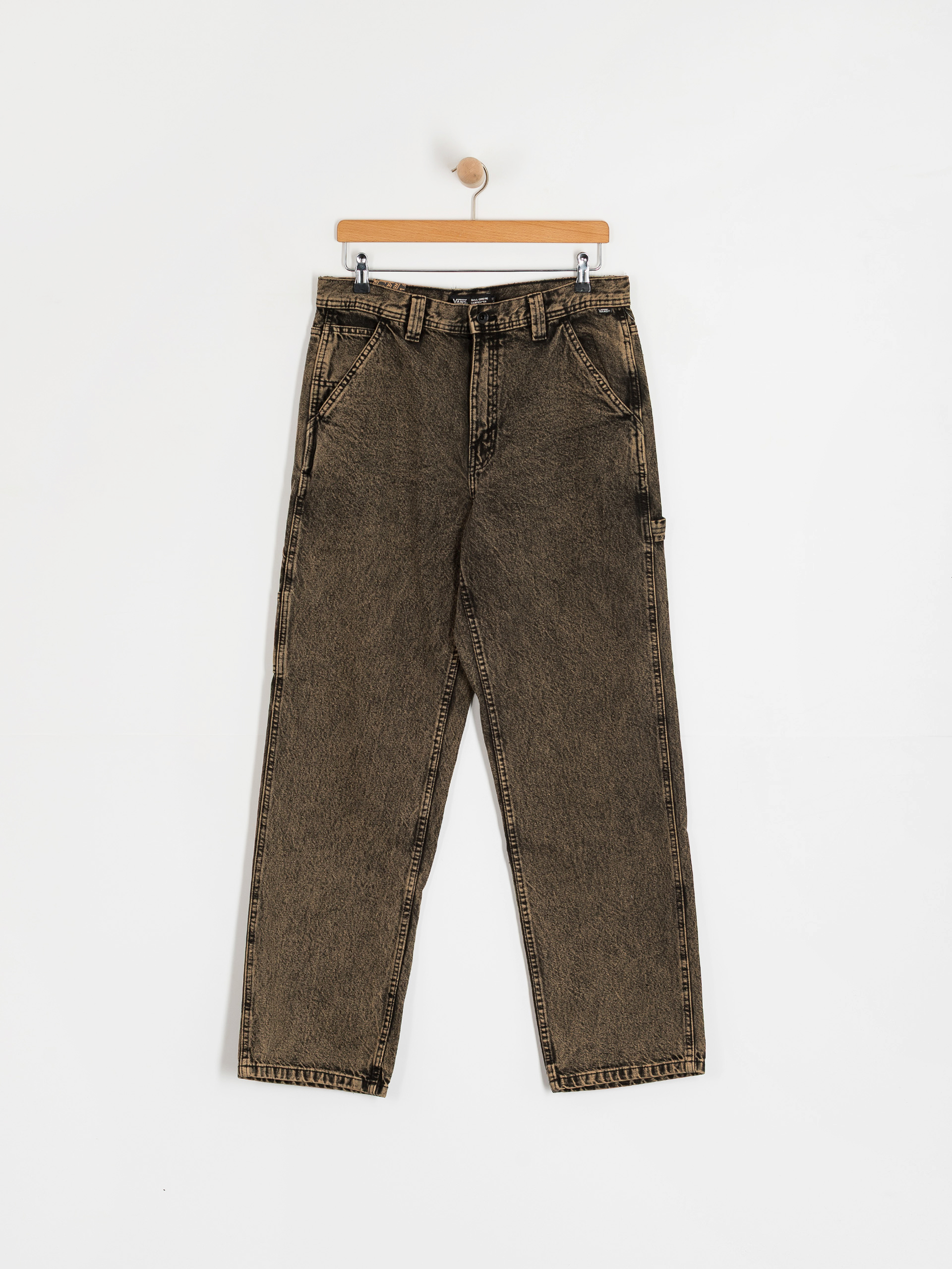 Vans Drill Chore Carpenter Loose Acid Wash Pants (bay leaf)