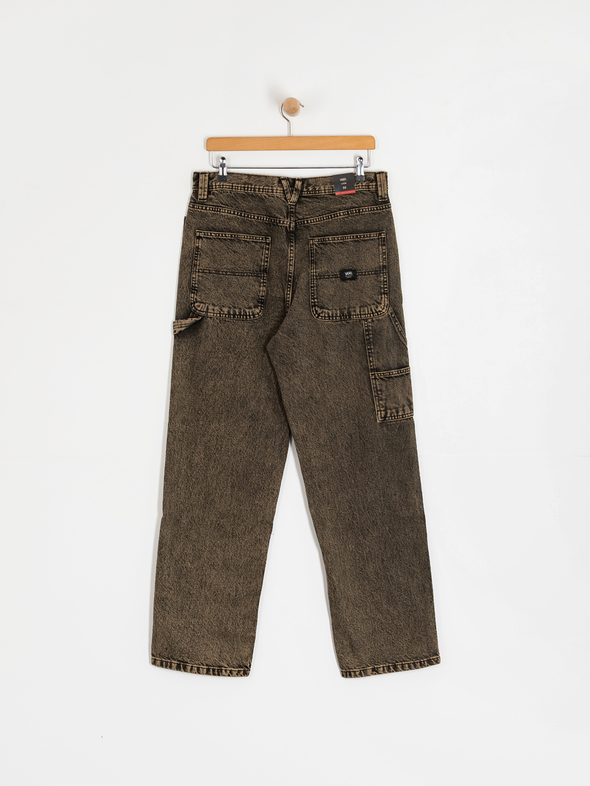 Vans Drill Chore Carpenter Loose Acid Wash Hose (bay leaf)