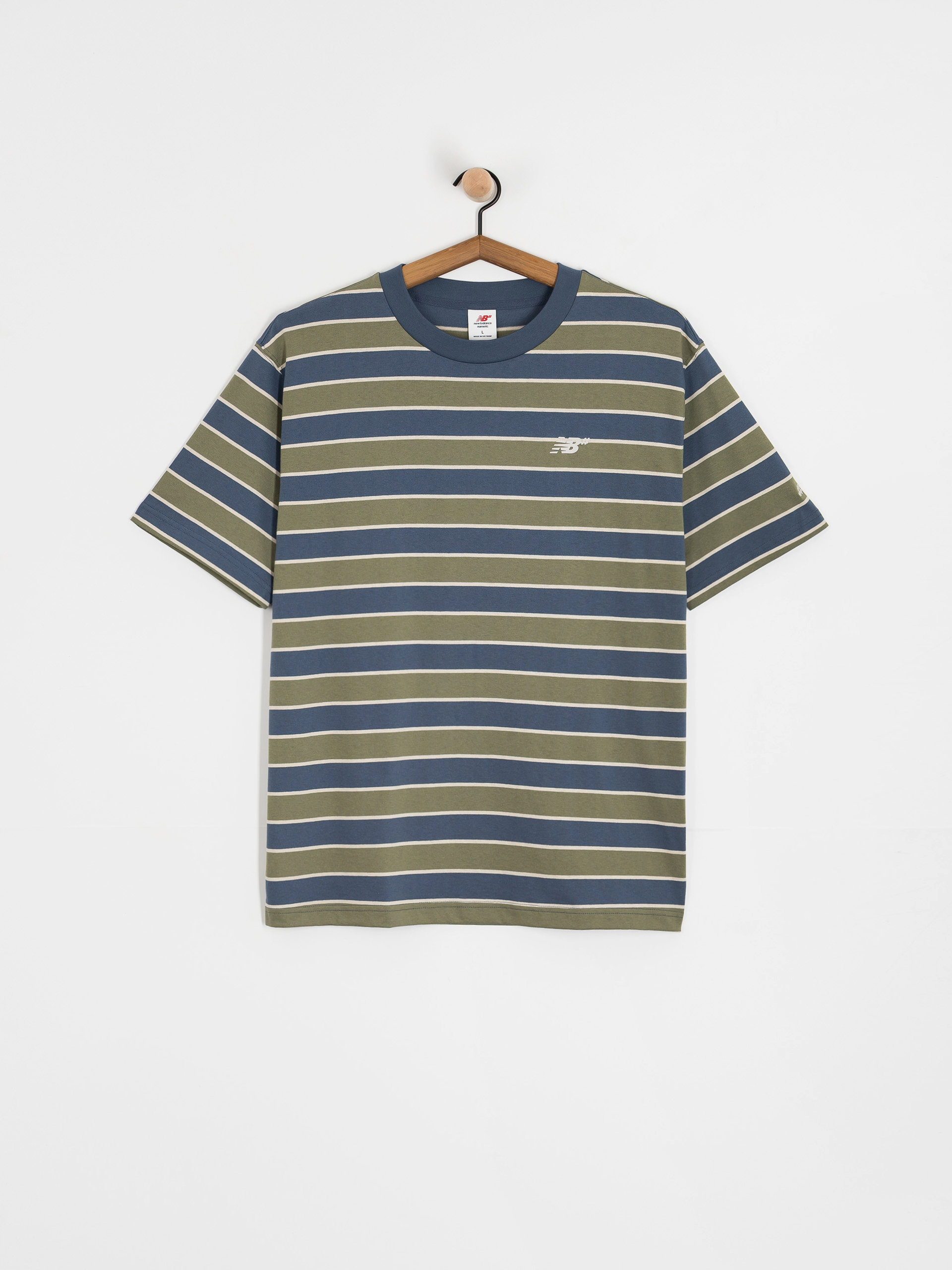 New Balance Numeric Thin Stripe T-Shirt (blue)
