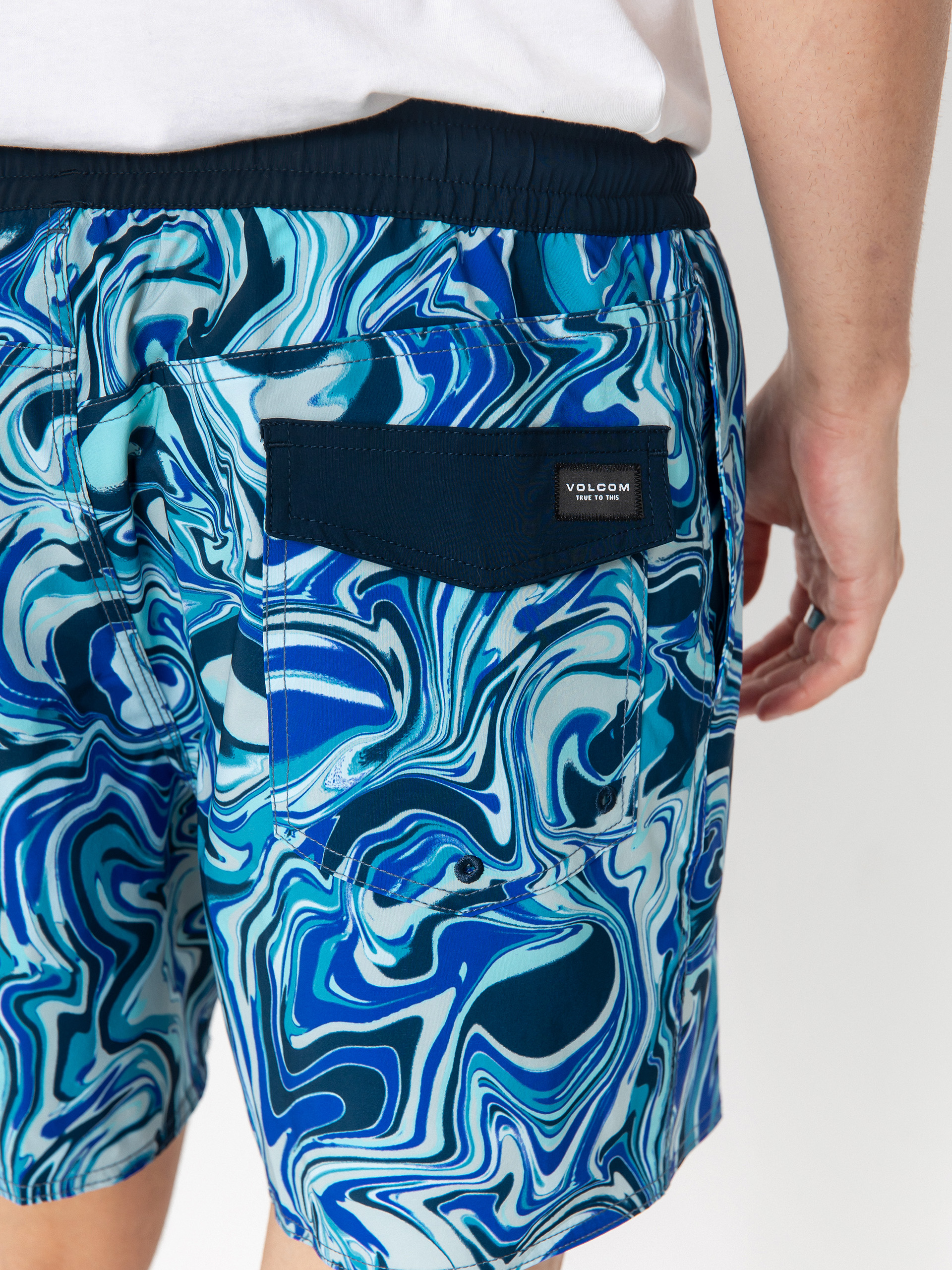 Volcom Lido Print Trunk 16 Shorts (navy)