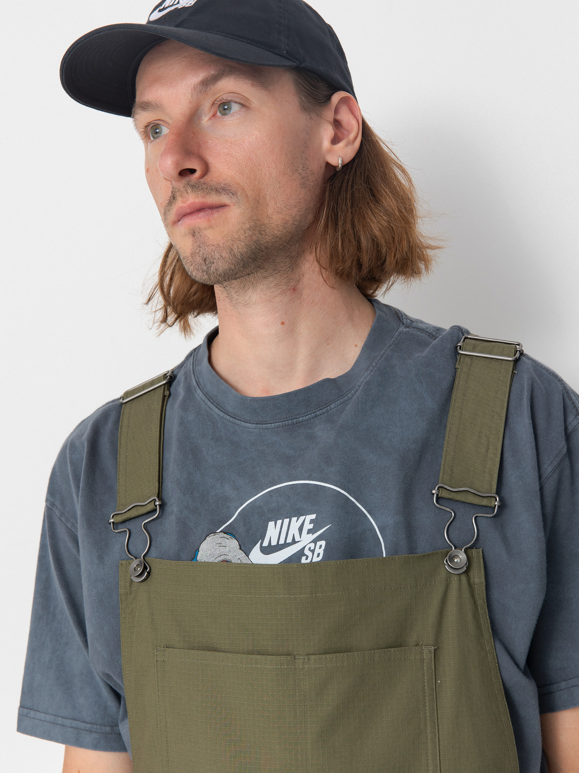 Nike SB Federation Agnostic Overalls Hose (medium olive/white)