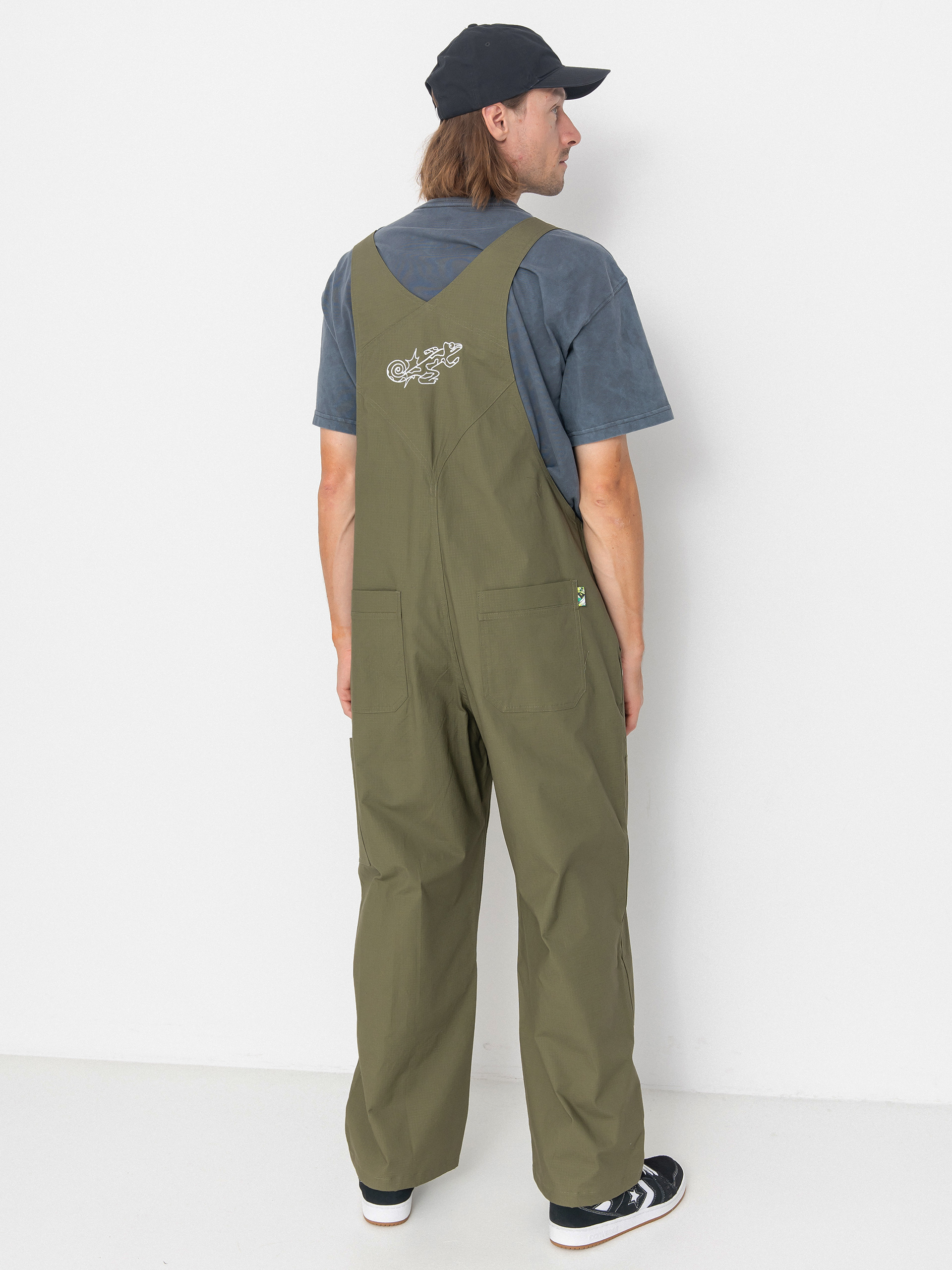 Nike SB Federation Agnostic Overalls Pants (medium olive/white)