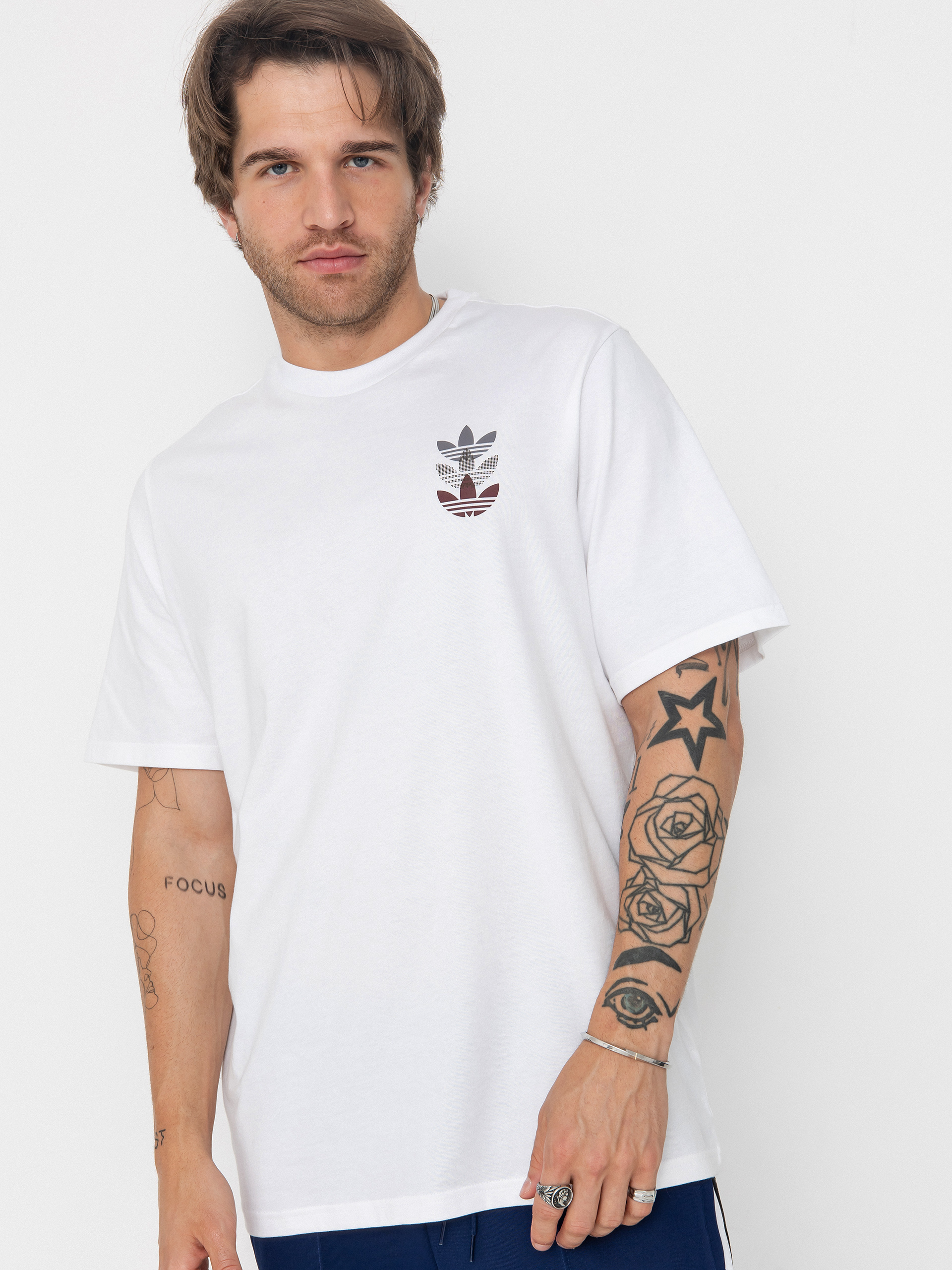 ☆adidas☆ skate tee white adidas Skate Tr Tre T-Shirt - white (white/shared)