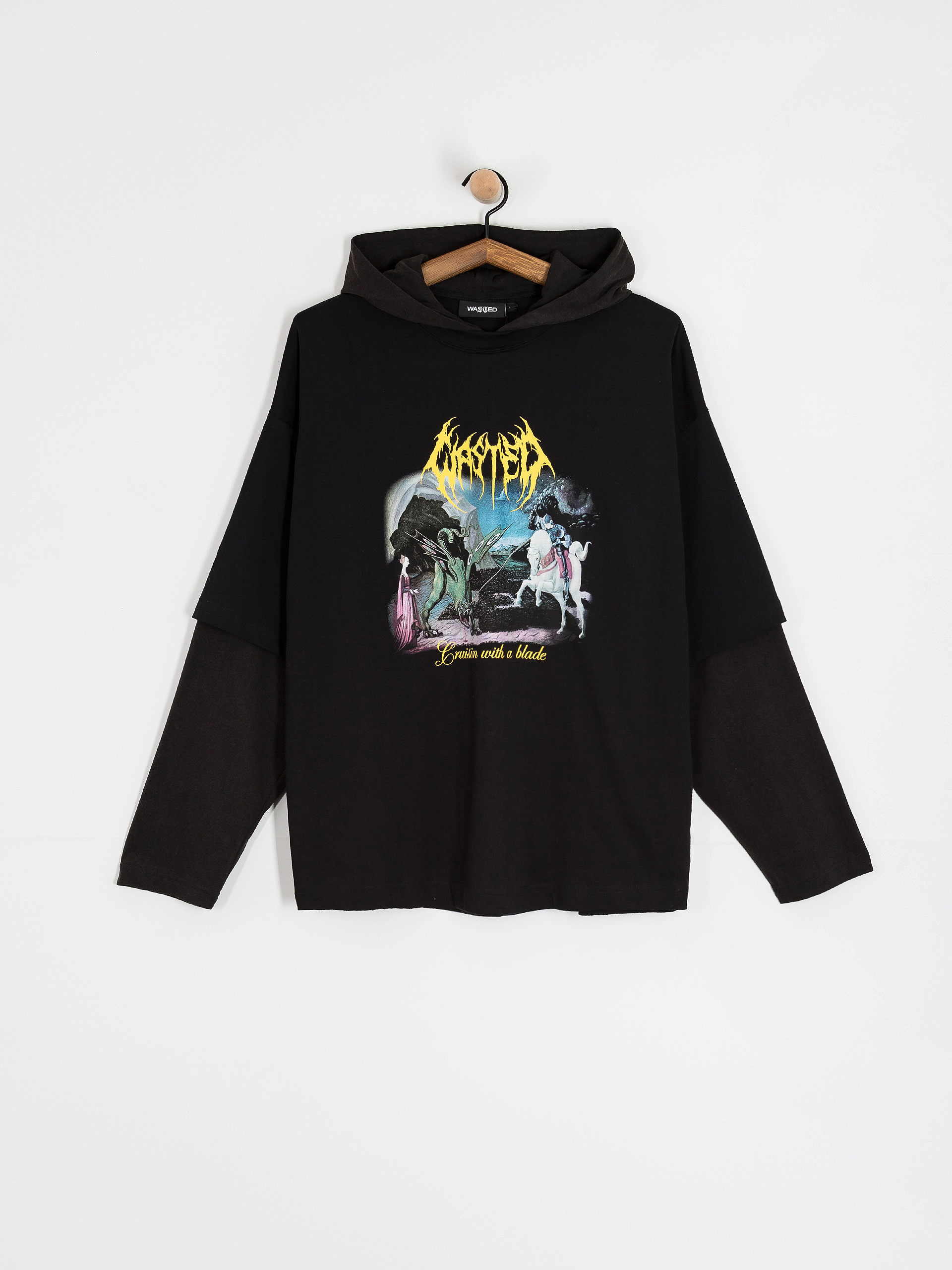 Thrasher Hoodie Inferno HD - black (black)