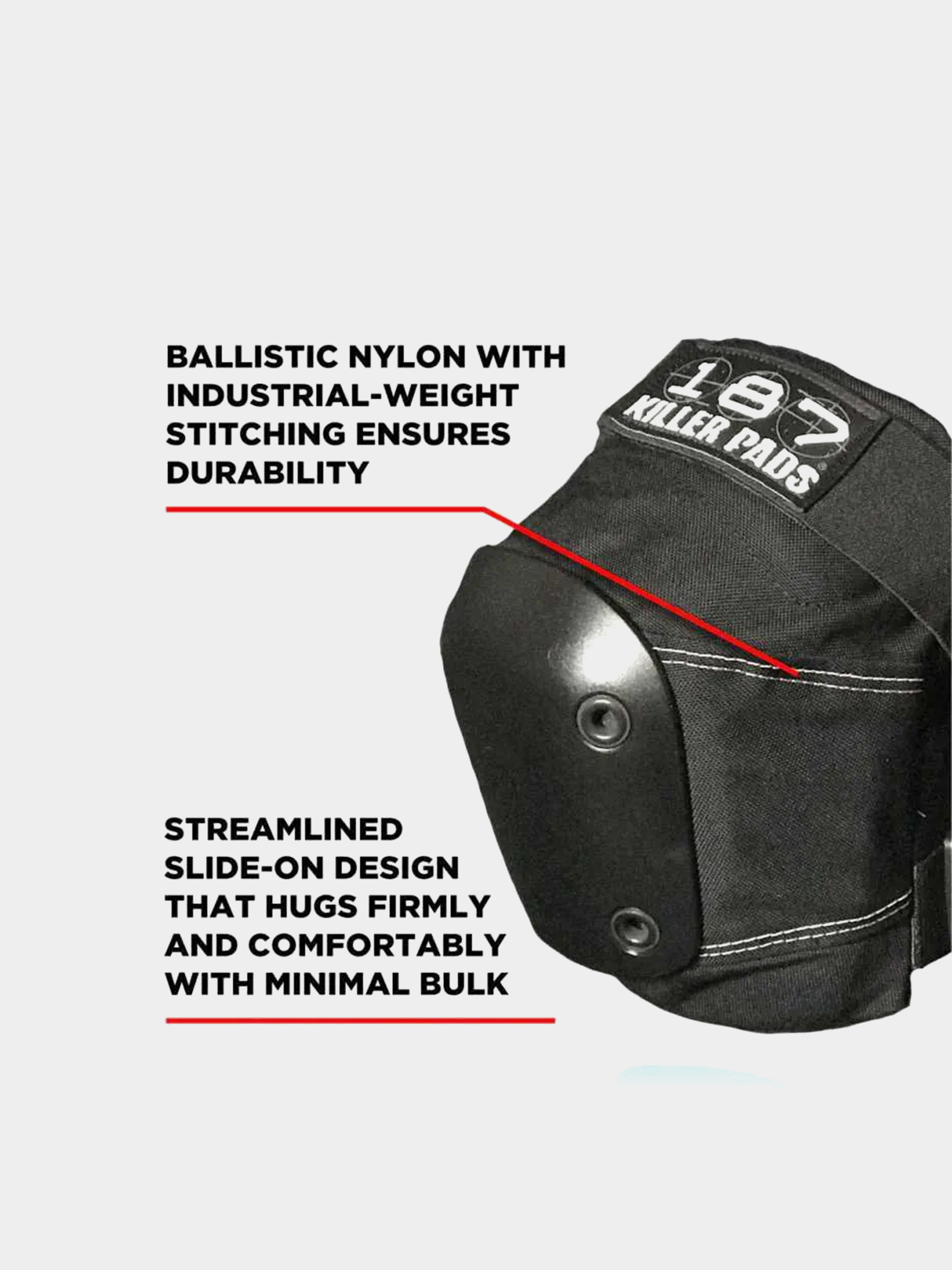 187 Killer Pads Slim Knee Pads Schützer (black)