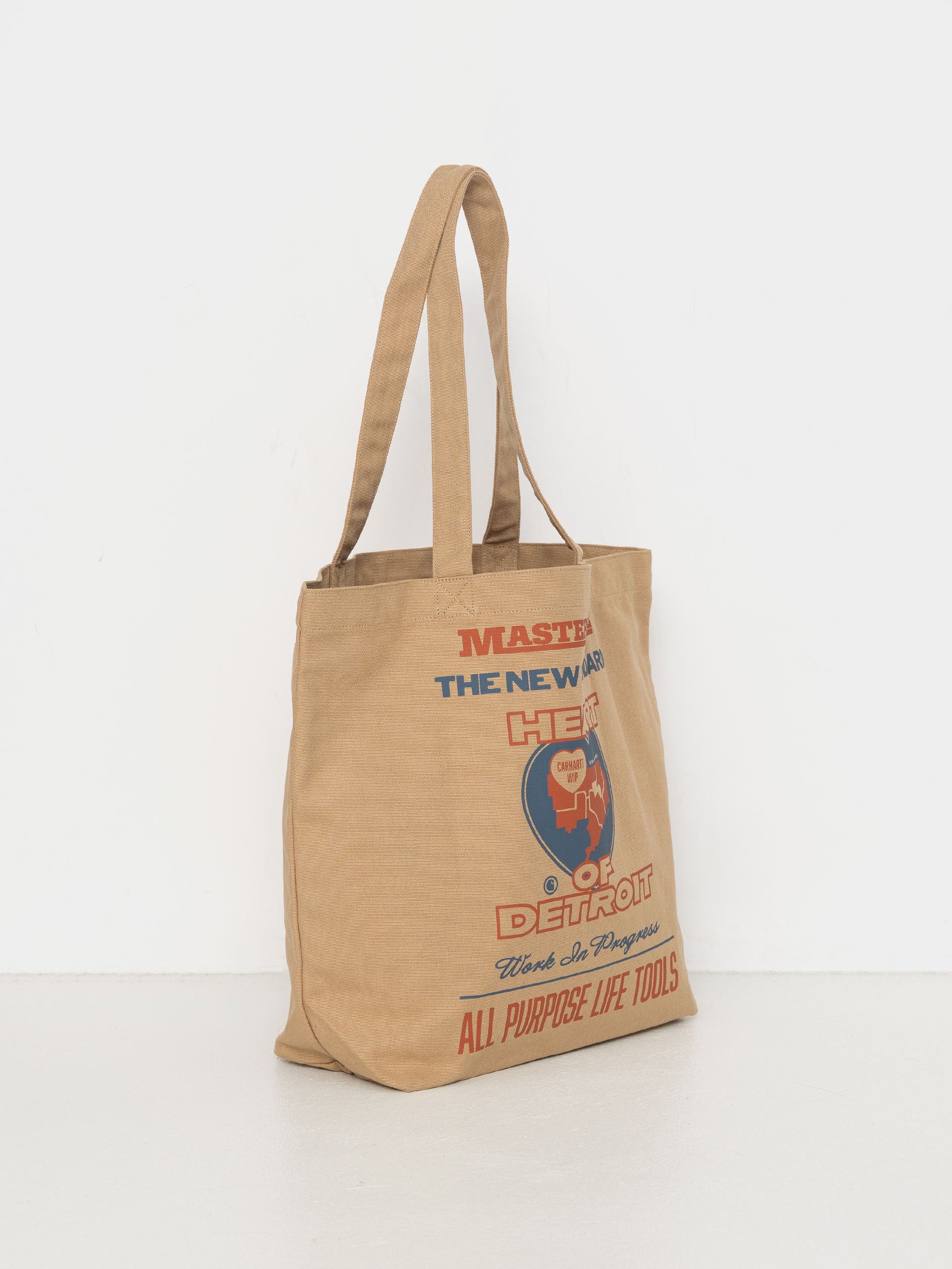 Carhartt WIP Schultertasche Canvas Graphic Tote (arcan print/dusty h brown)