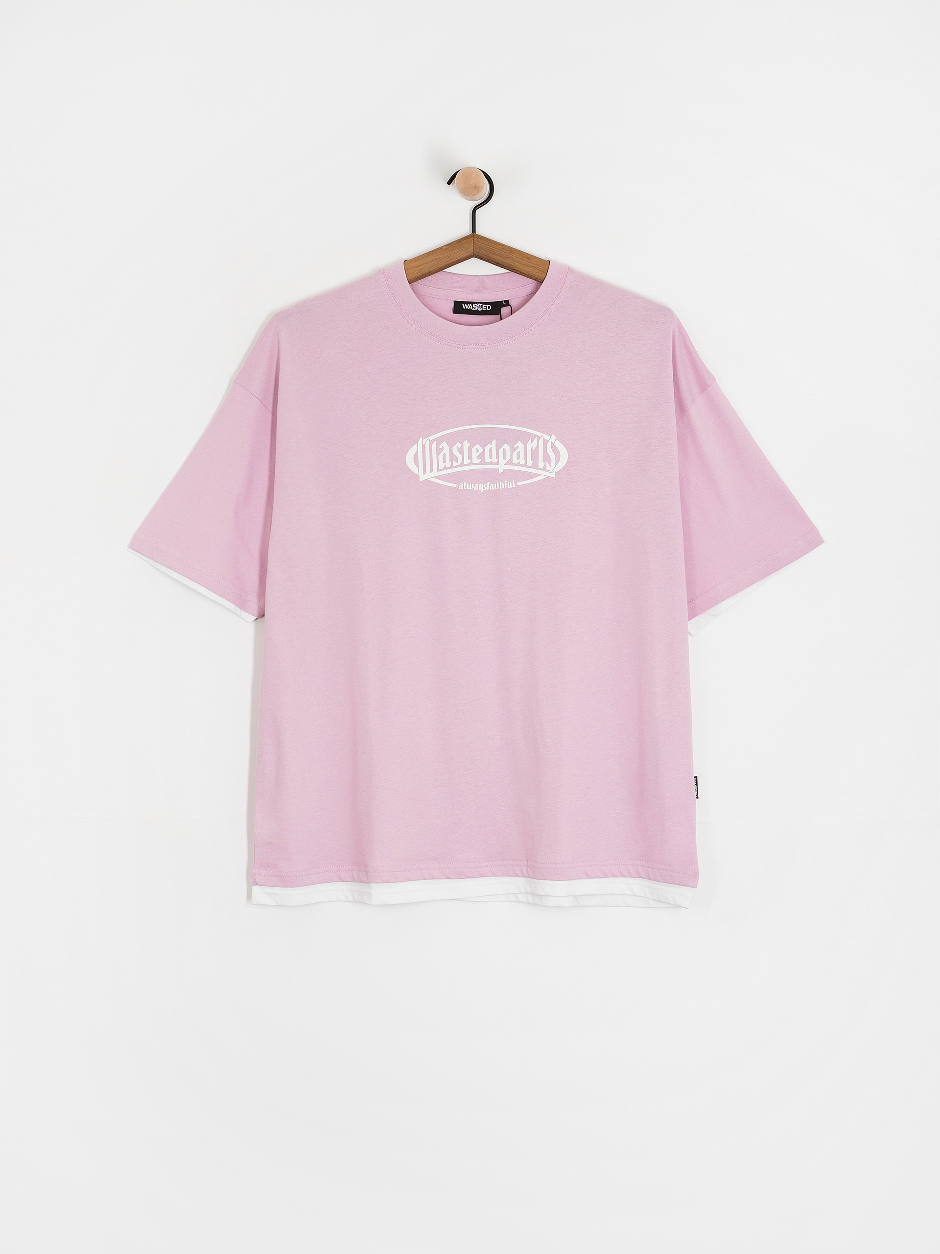 Wasted Paris Yard T Nine T-Shirt (sour pink/white)