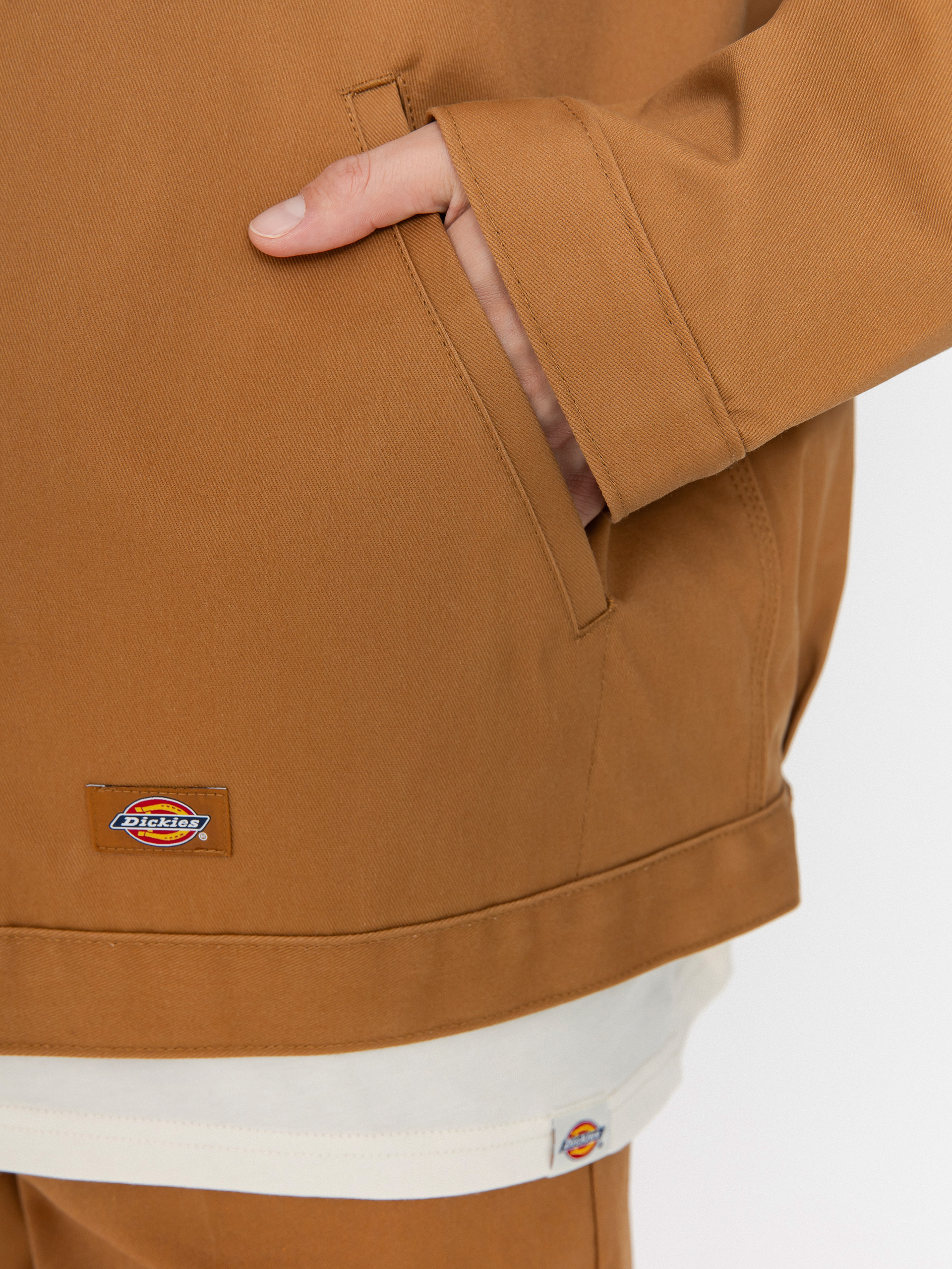 Dickies Lined Eisenhower Jacke (brown duck)