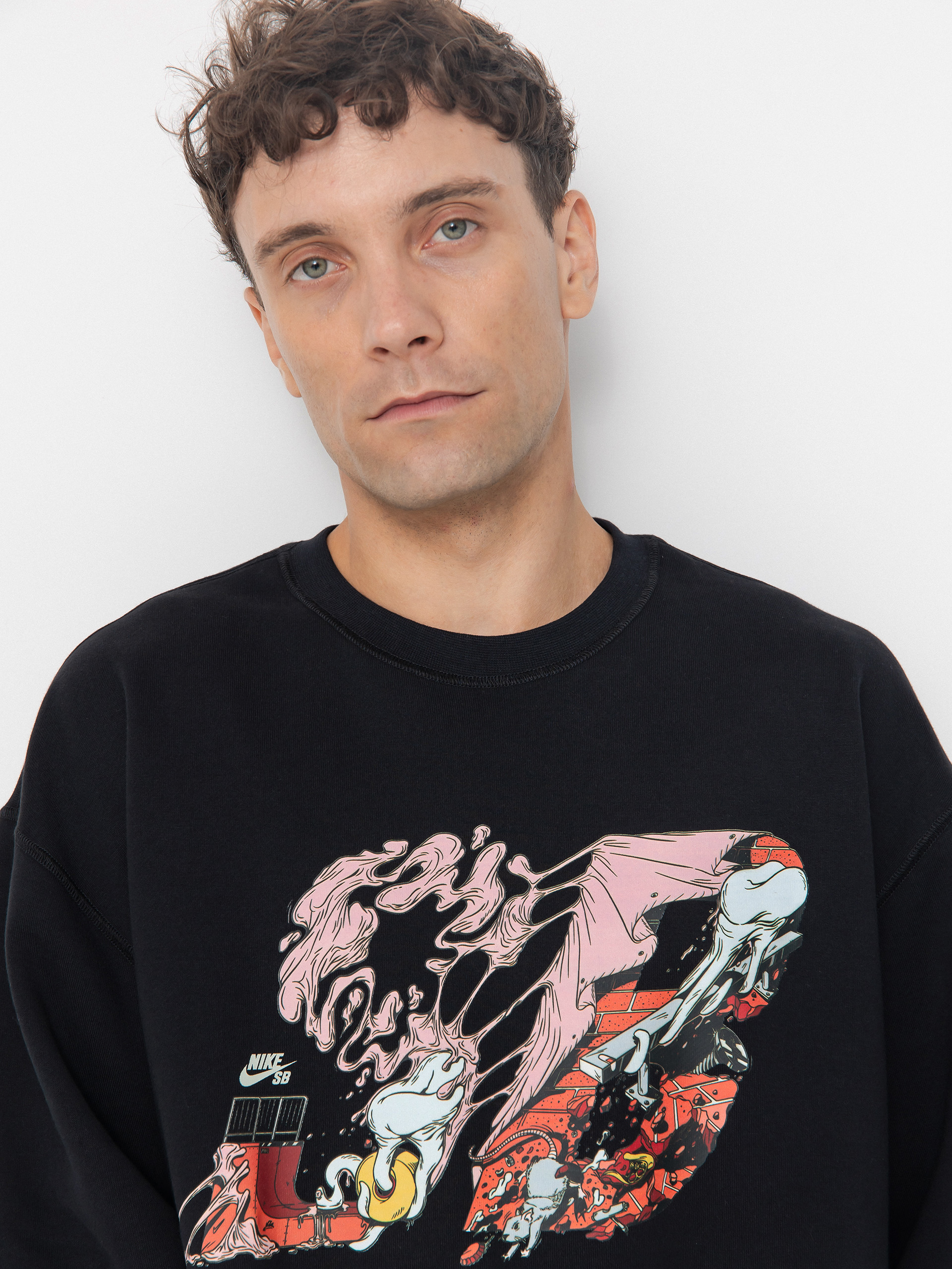 Nike SB Sweatshirt Bb Ssnl Gfx Crew (black/white)