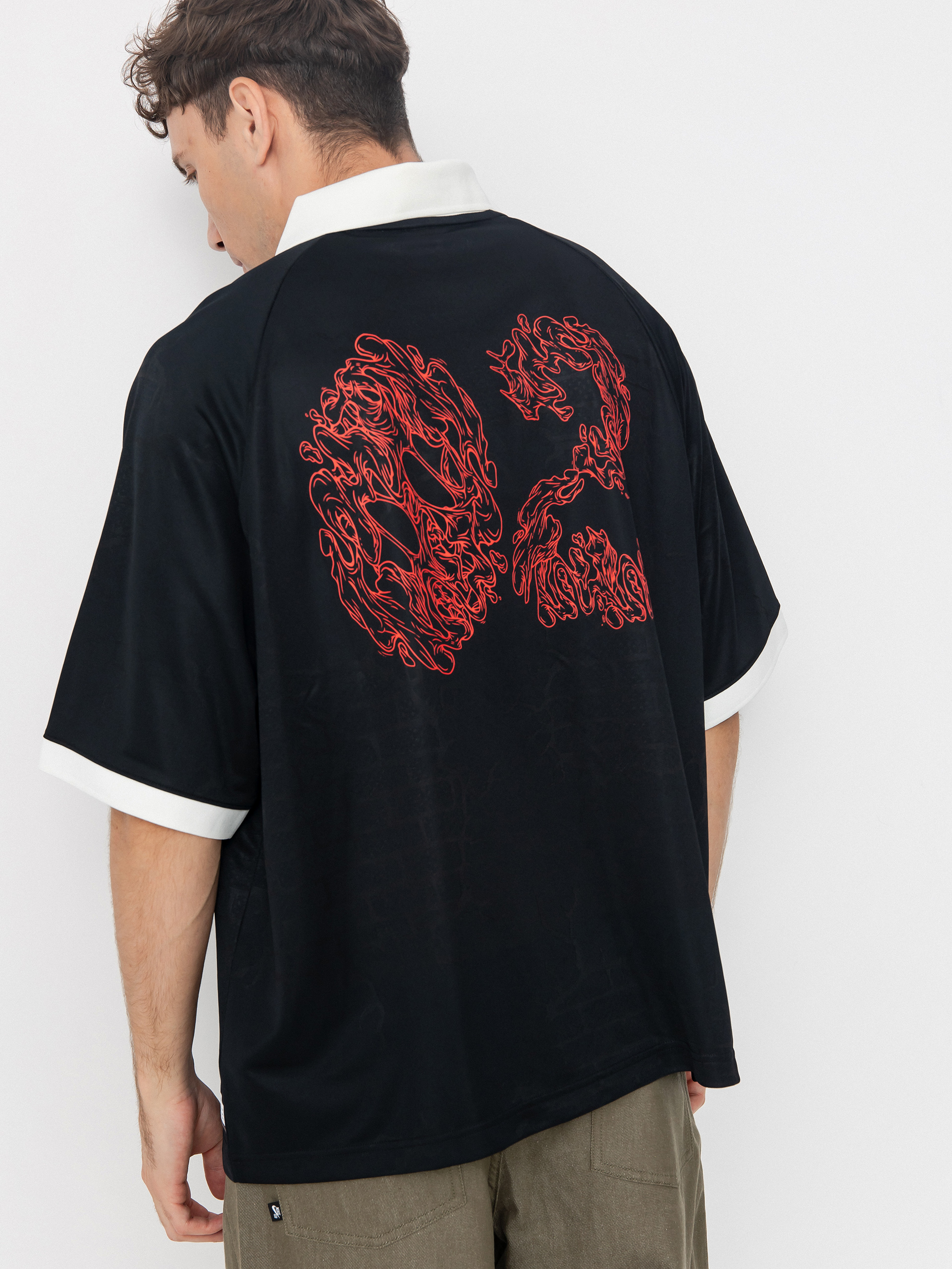Nike SB Polo T-shirt DF Jacquard Jersey (black/sail)