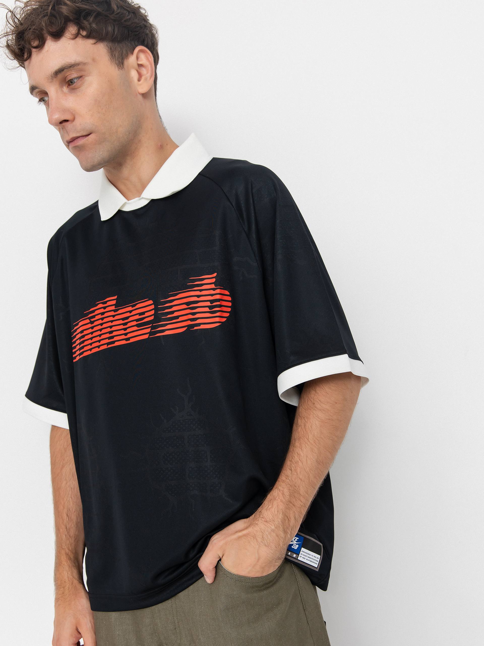Nike SB Polo Shirt DF Jacquard Jersey (black/sail)