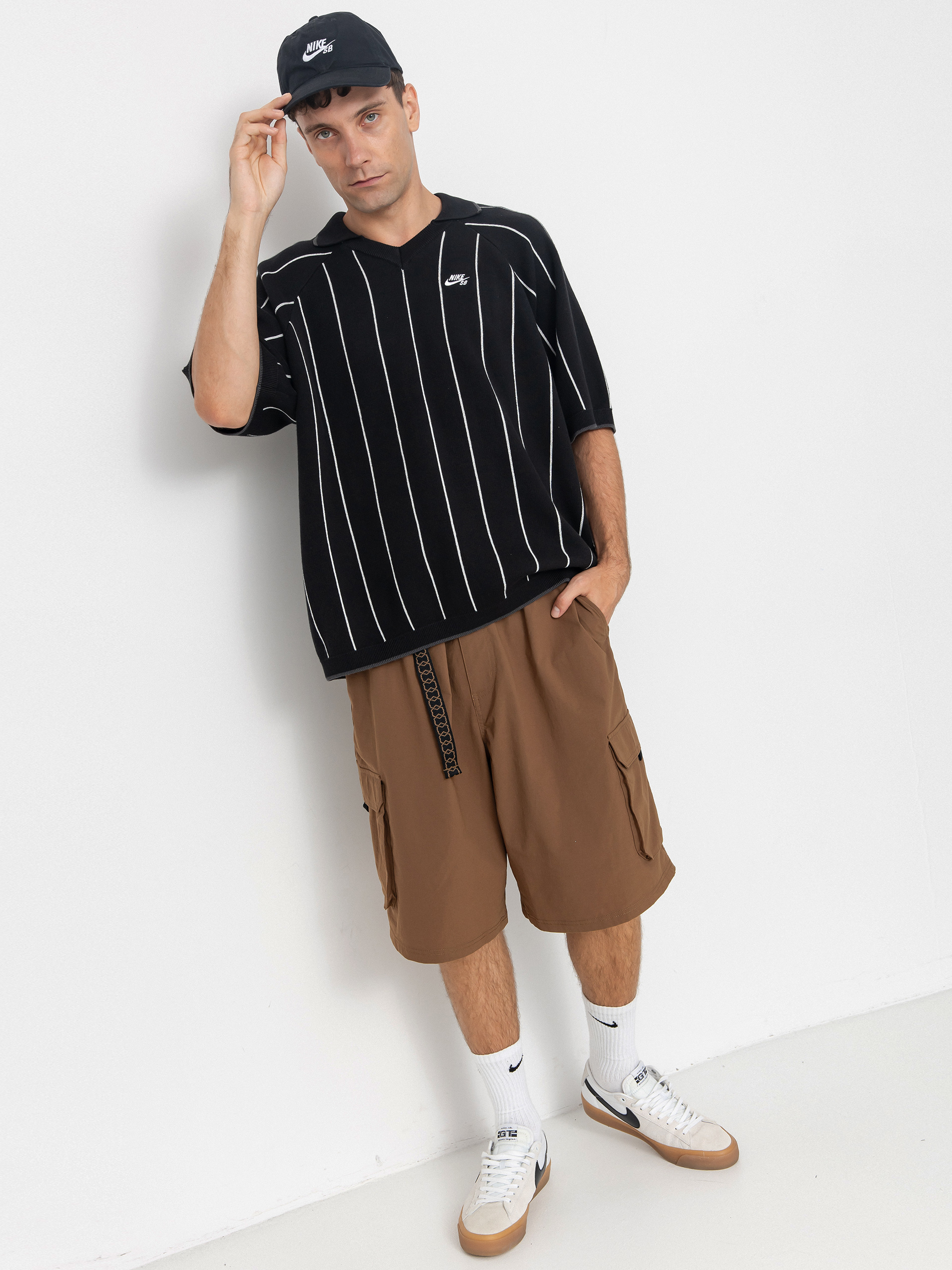 Nike SB Polo T-shirt Strap Polo Sweat (black/sail/black)