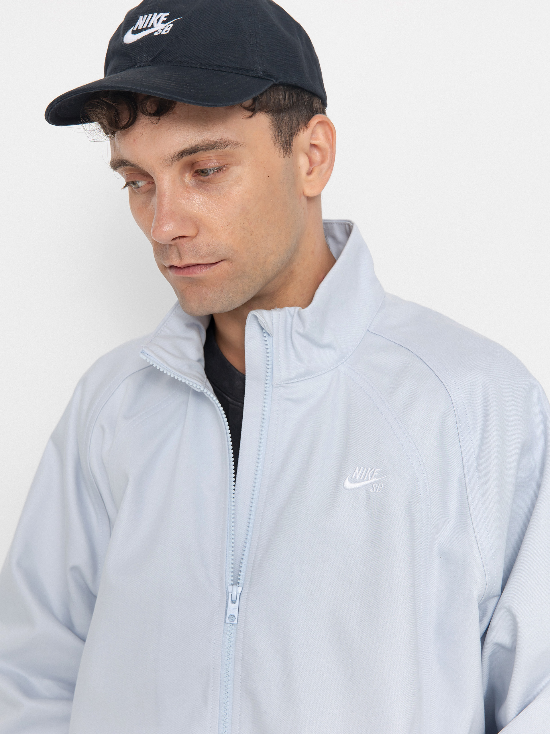 Nike SB Jacket Denim FZ Trak (football grey/white)