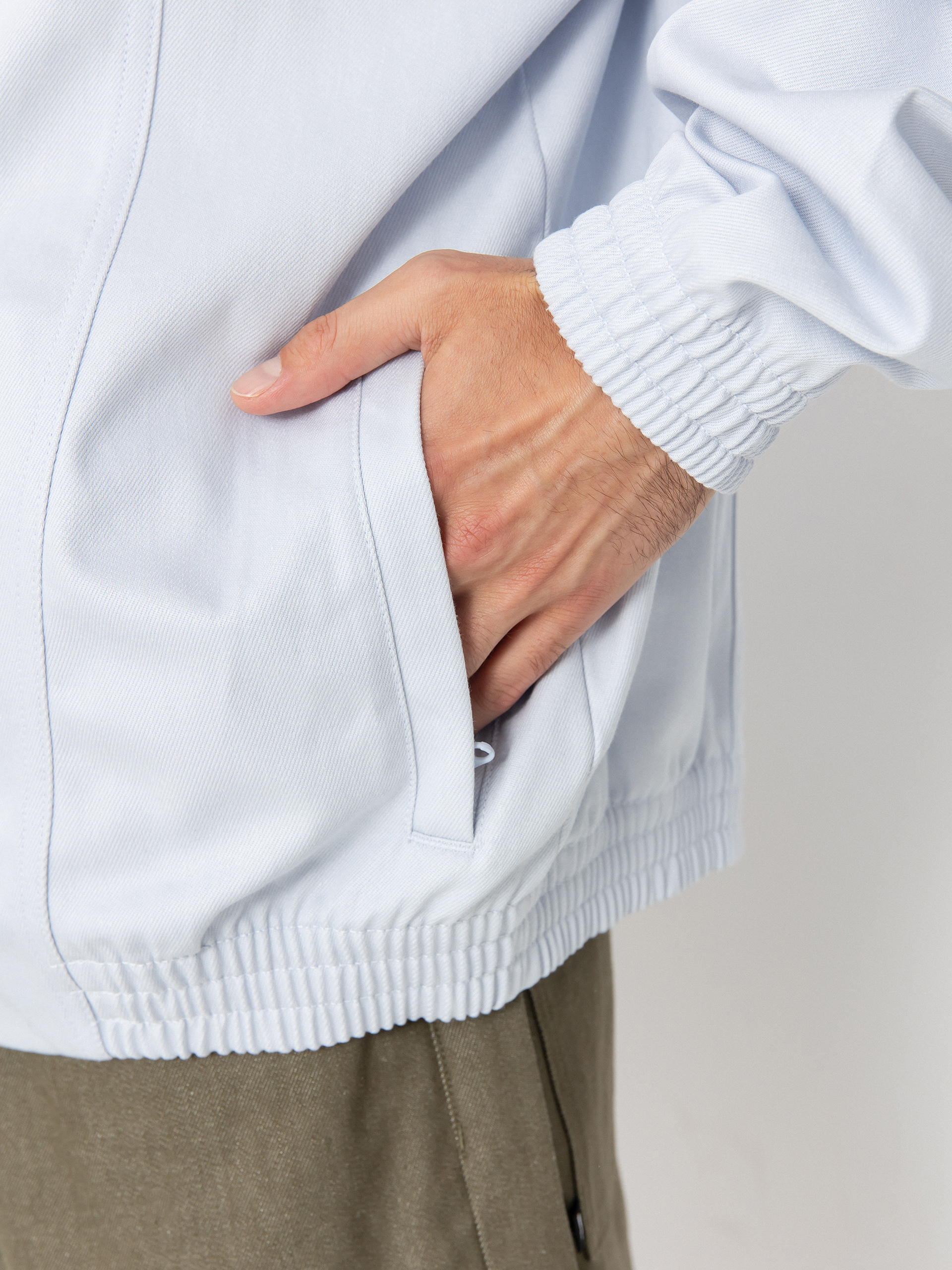 Nike SB Jacke Denim FZ Trak (football grey/white)