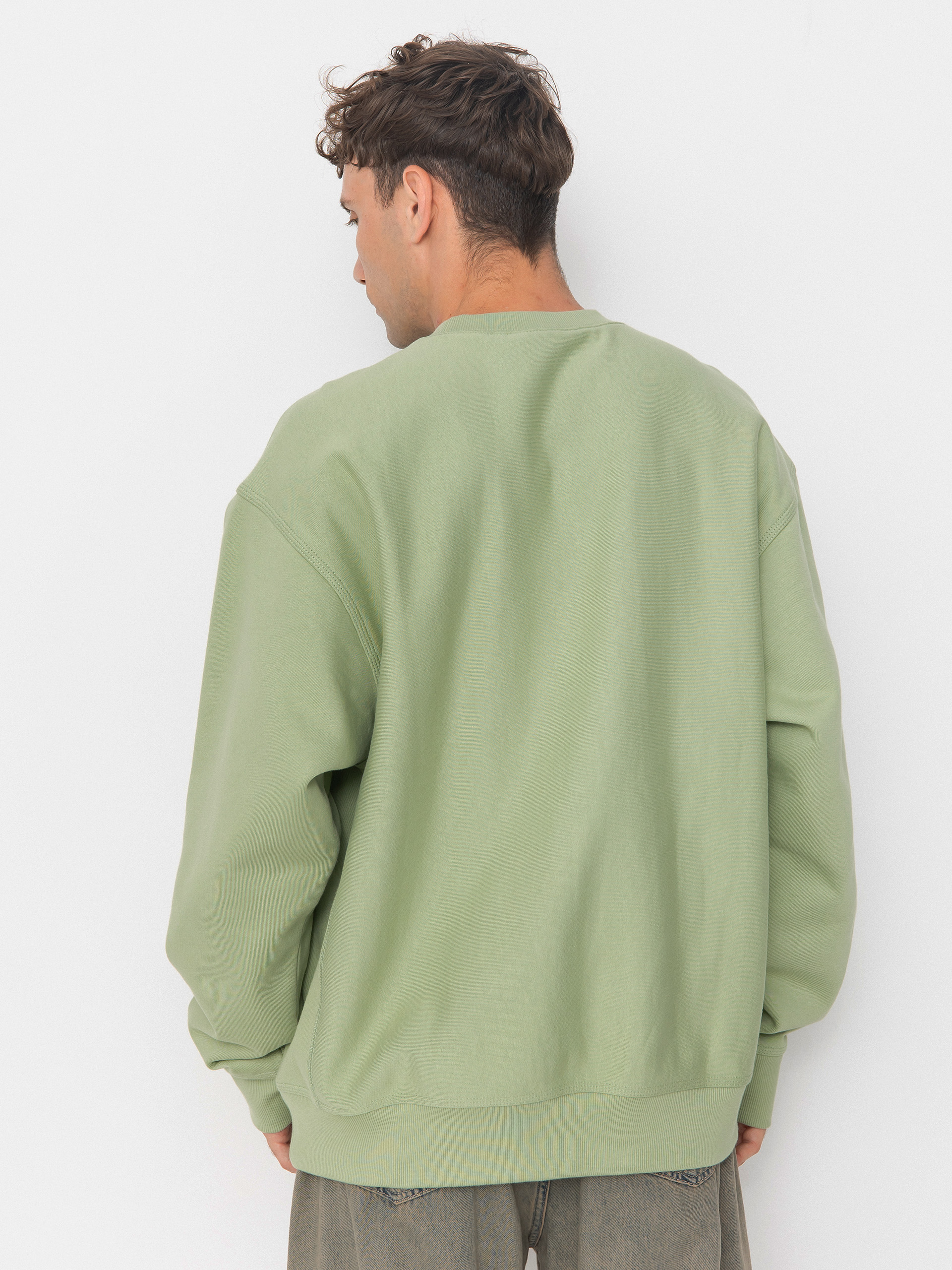 Carhartt WIP American Script Sweatshirt (pale olive)
