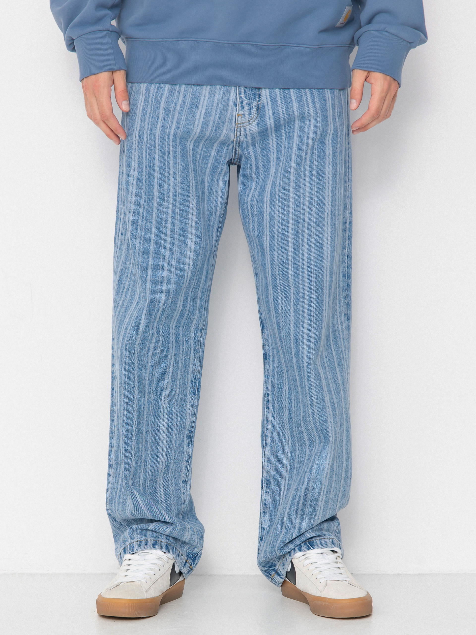 Carhartt WIP Rylan Hose (rylan stripe/blue/stone bleached)