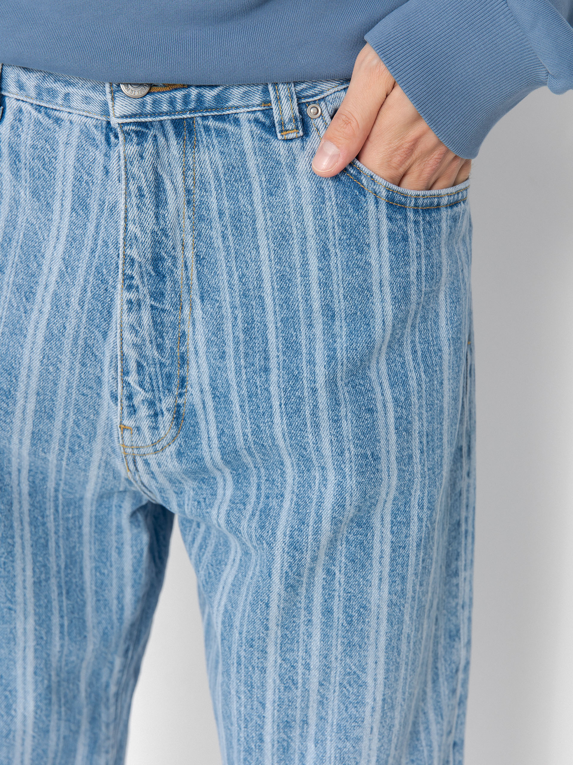 Carhartt WIP Rylan Hose (rylan stripe/blue/stone bleached)