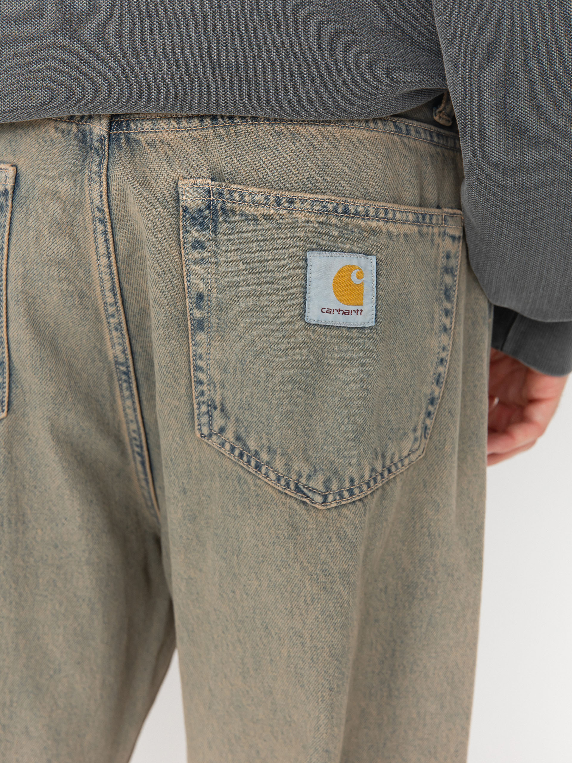 Carhartt WIP Pants Landon (blue/leather/garment dyed)