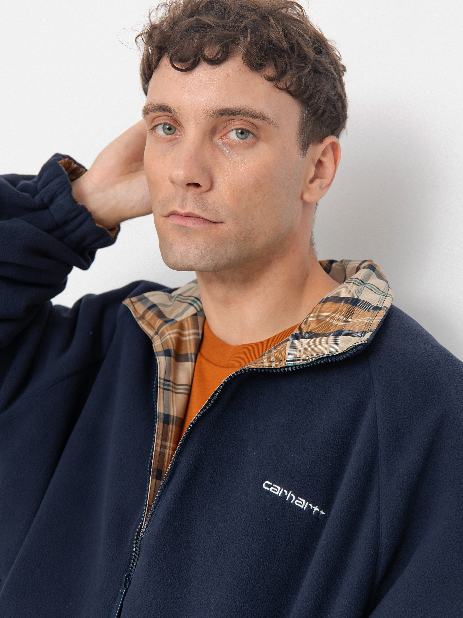 Carhartt WIP Reversible Planer Jacket (planer check/wall/air force blue)