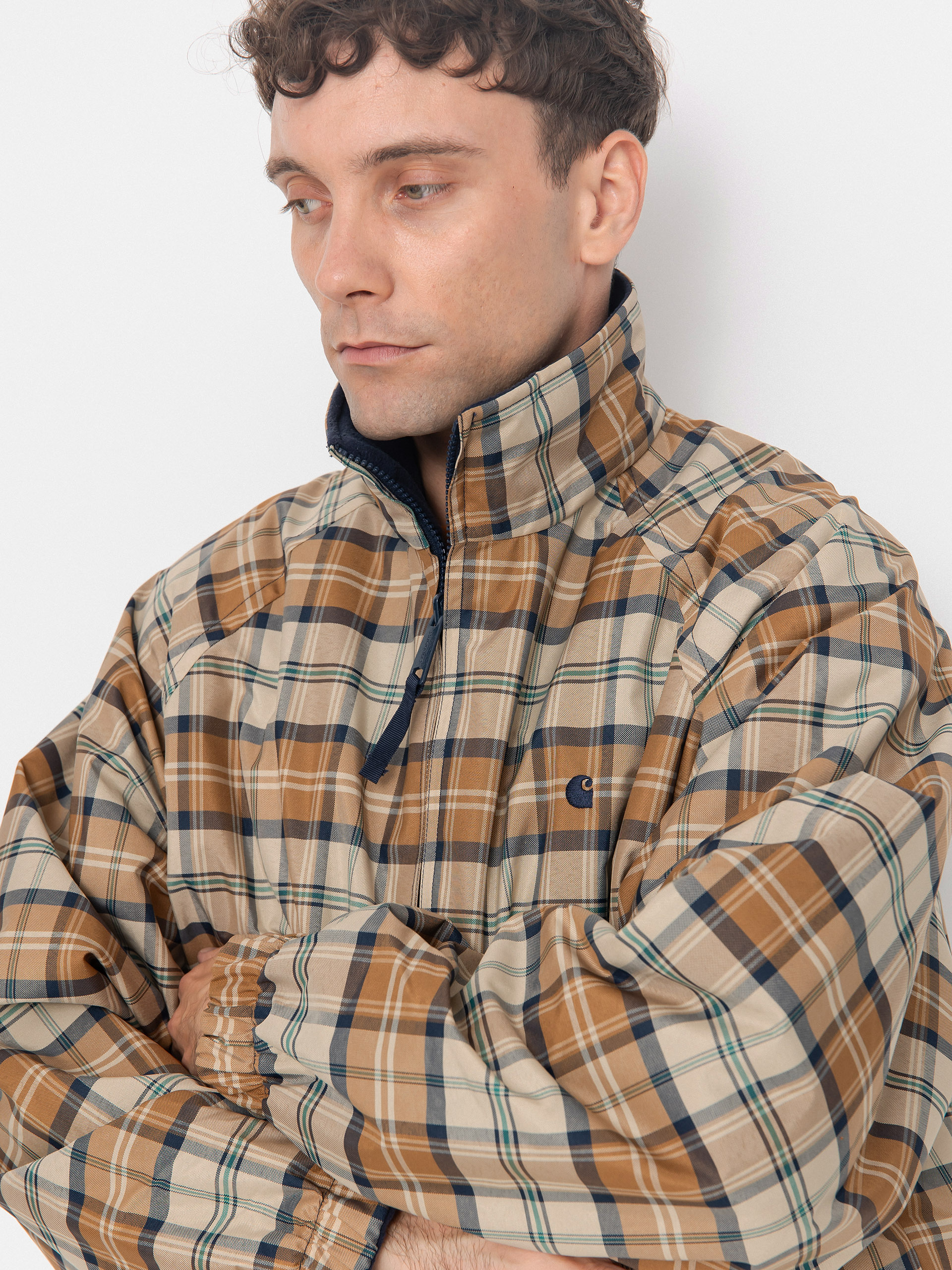 Carhartt WIP Reversible Planer Jacket (planer check/wall/air force blue)