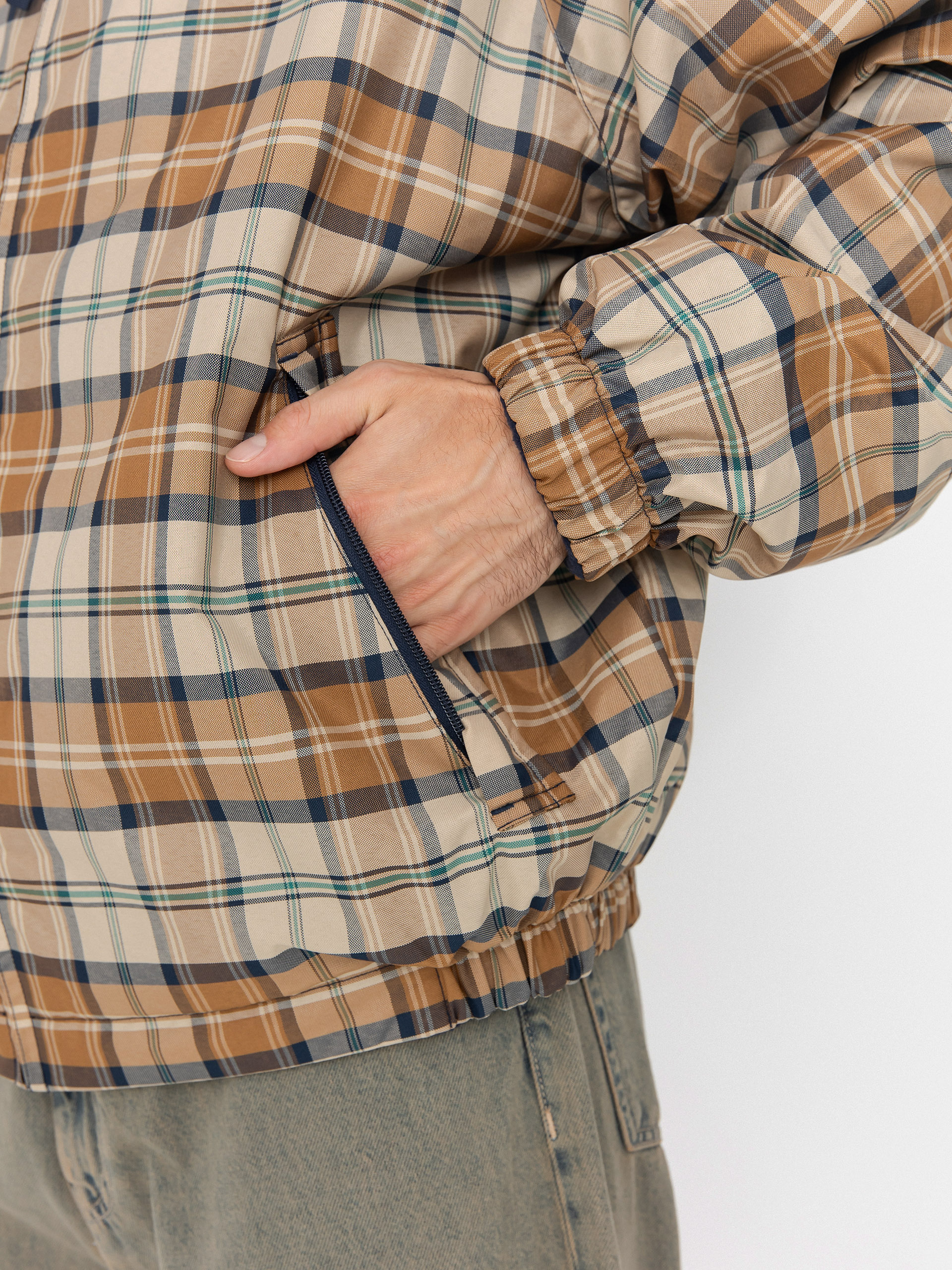 Carhartt WIP Reversible Planer Jacket (planer check/wall/air force blue)