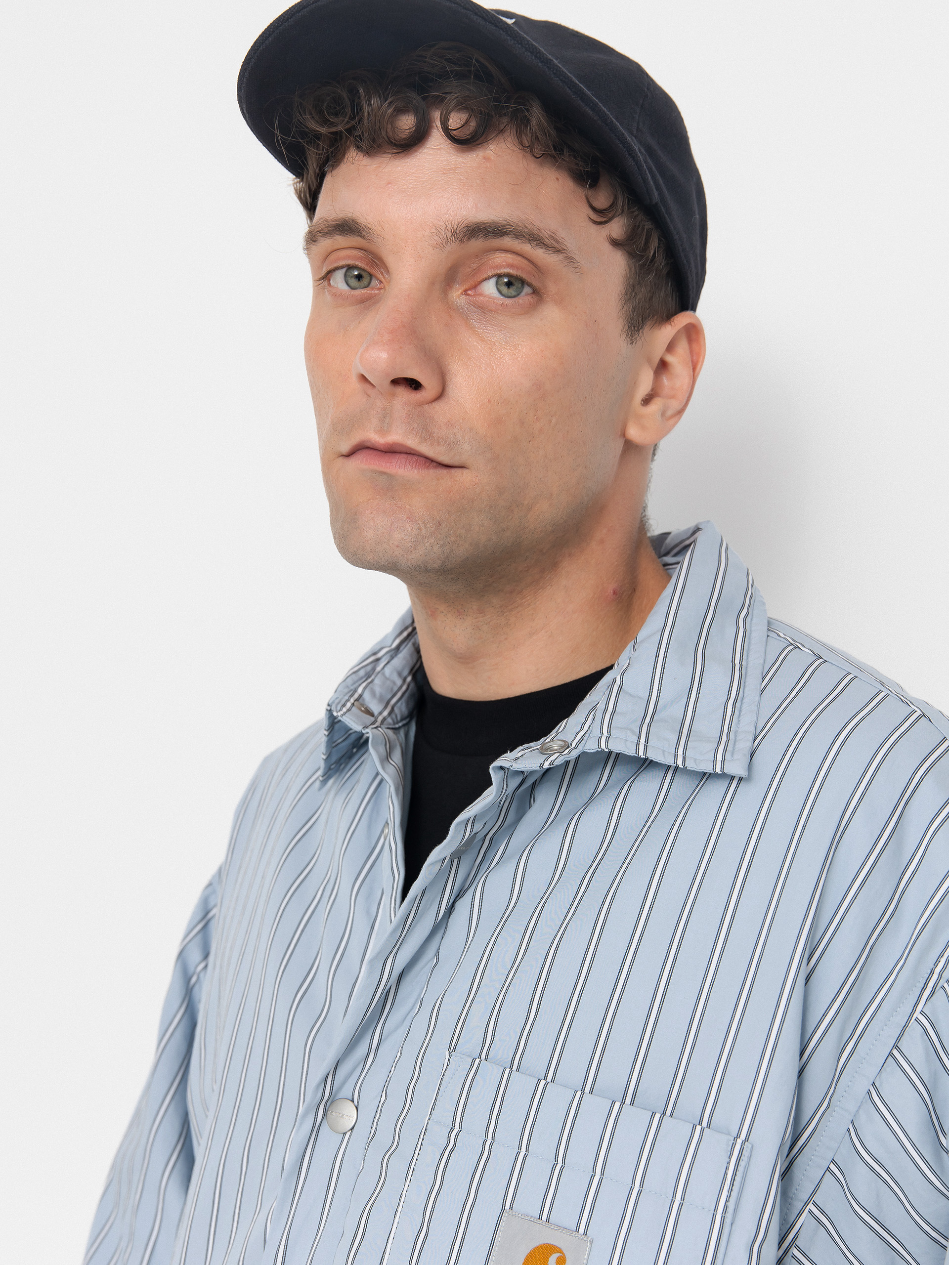 Carhartt WIP Grimsby Jacket (grimsby stripe/blue fog)