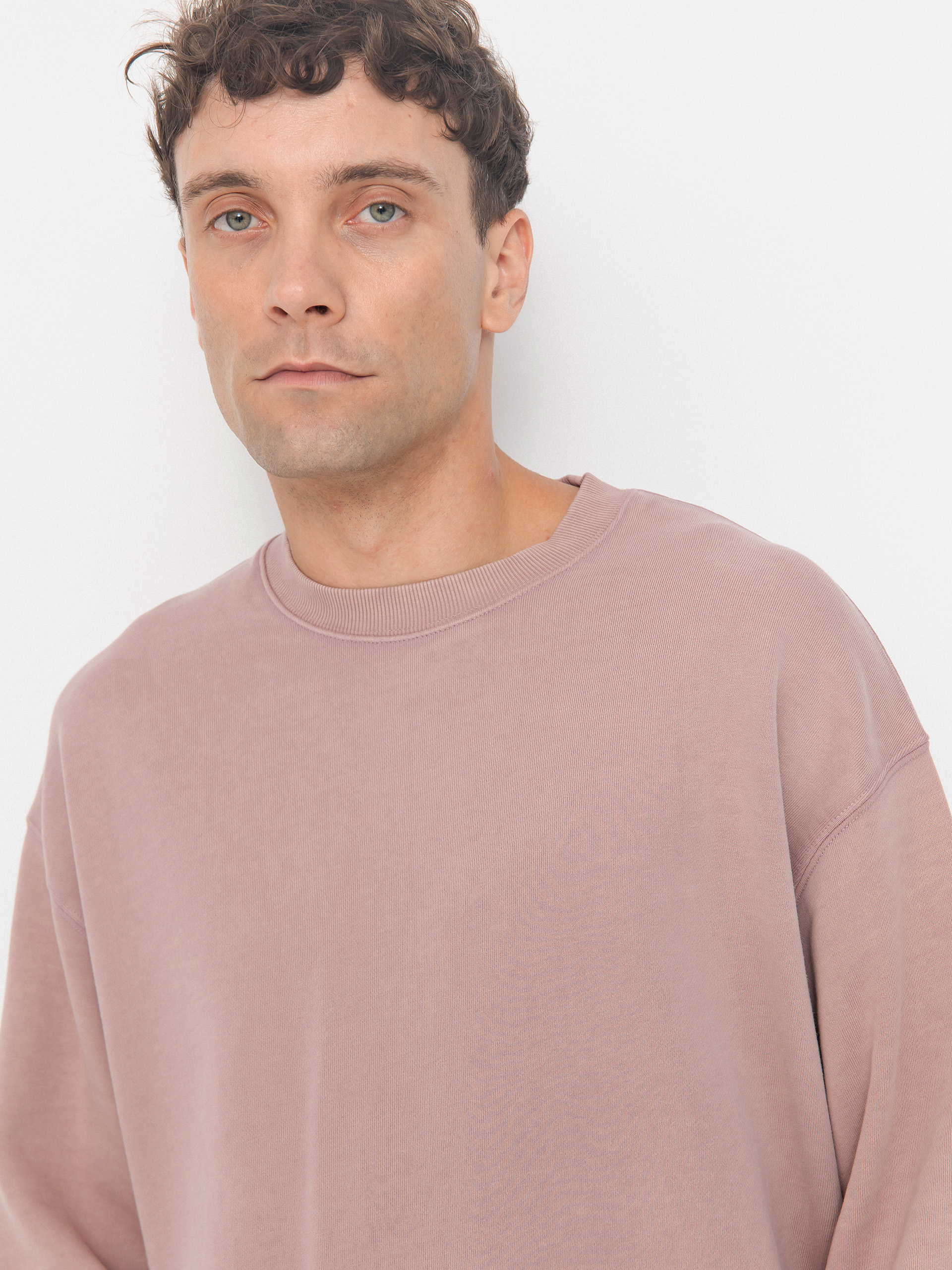Carhartt WIP Hudson Sweatshirt (daphne/chalk wash)