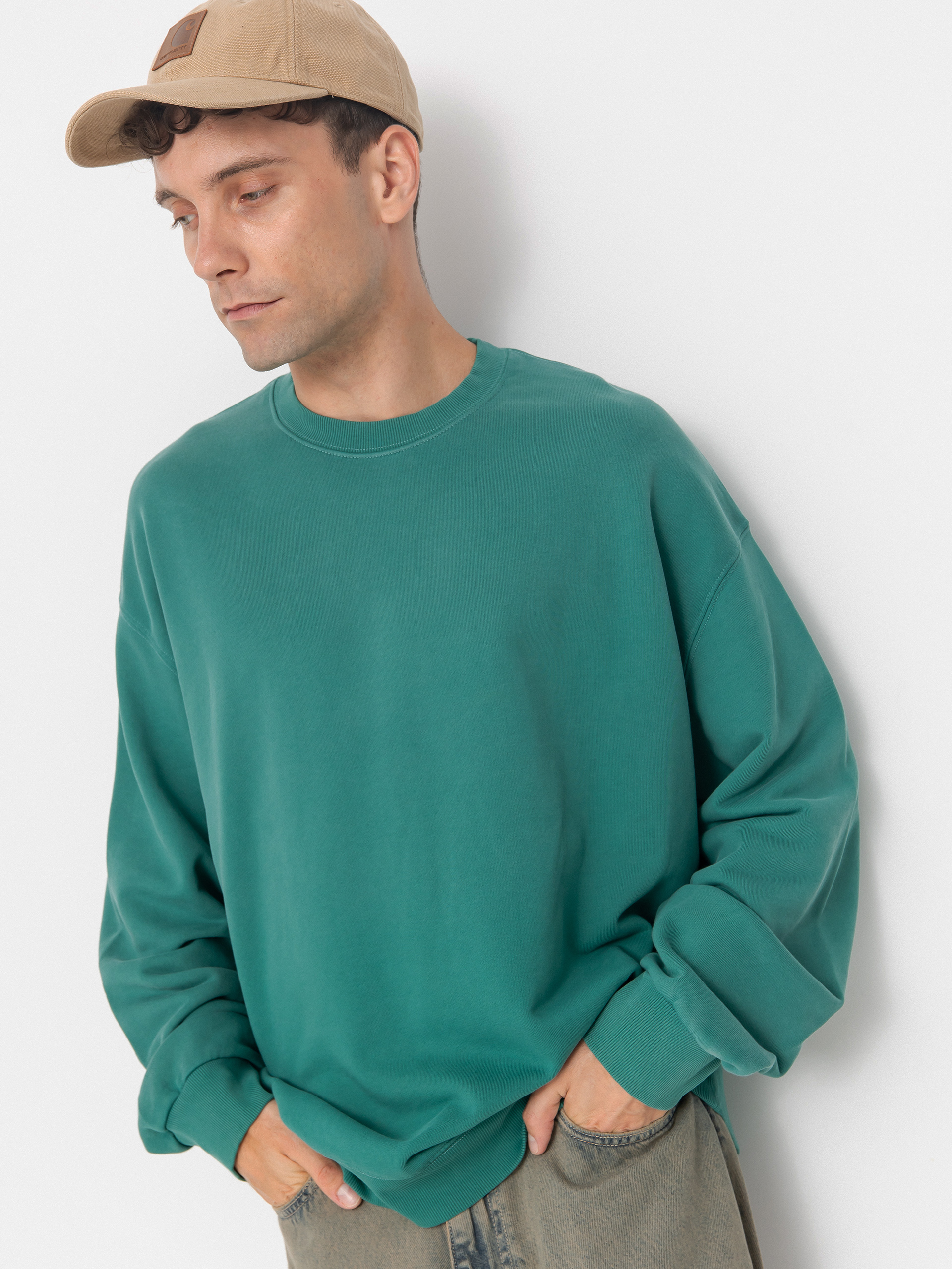 Carhartt WIP Hudson Sweatshirt (saguaro/chalk wash)