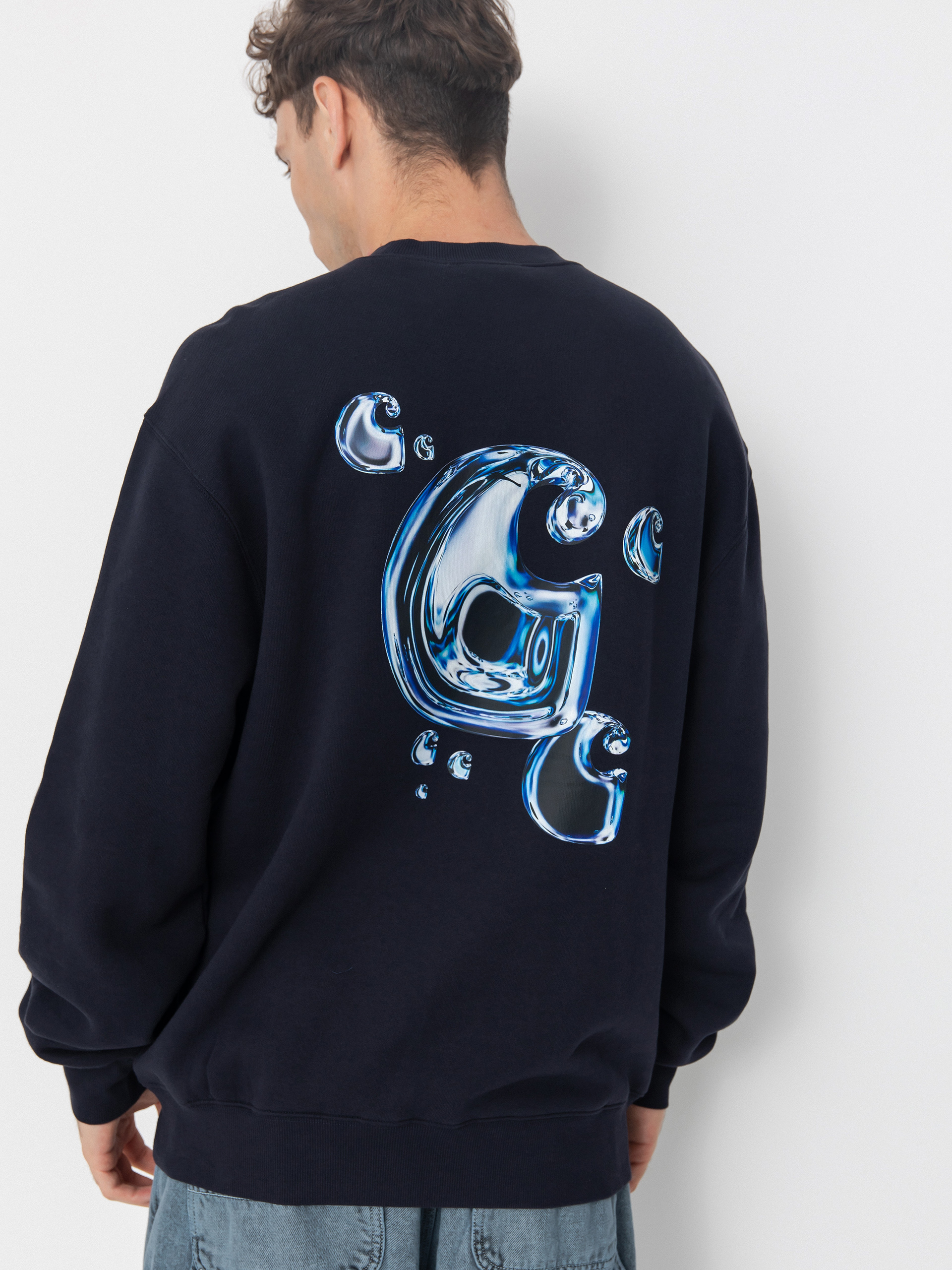Carhartt WIP Solar Chrome Sweatshirt (dark navy)