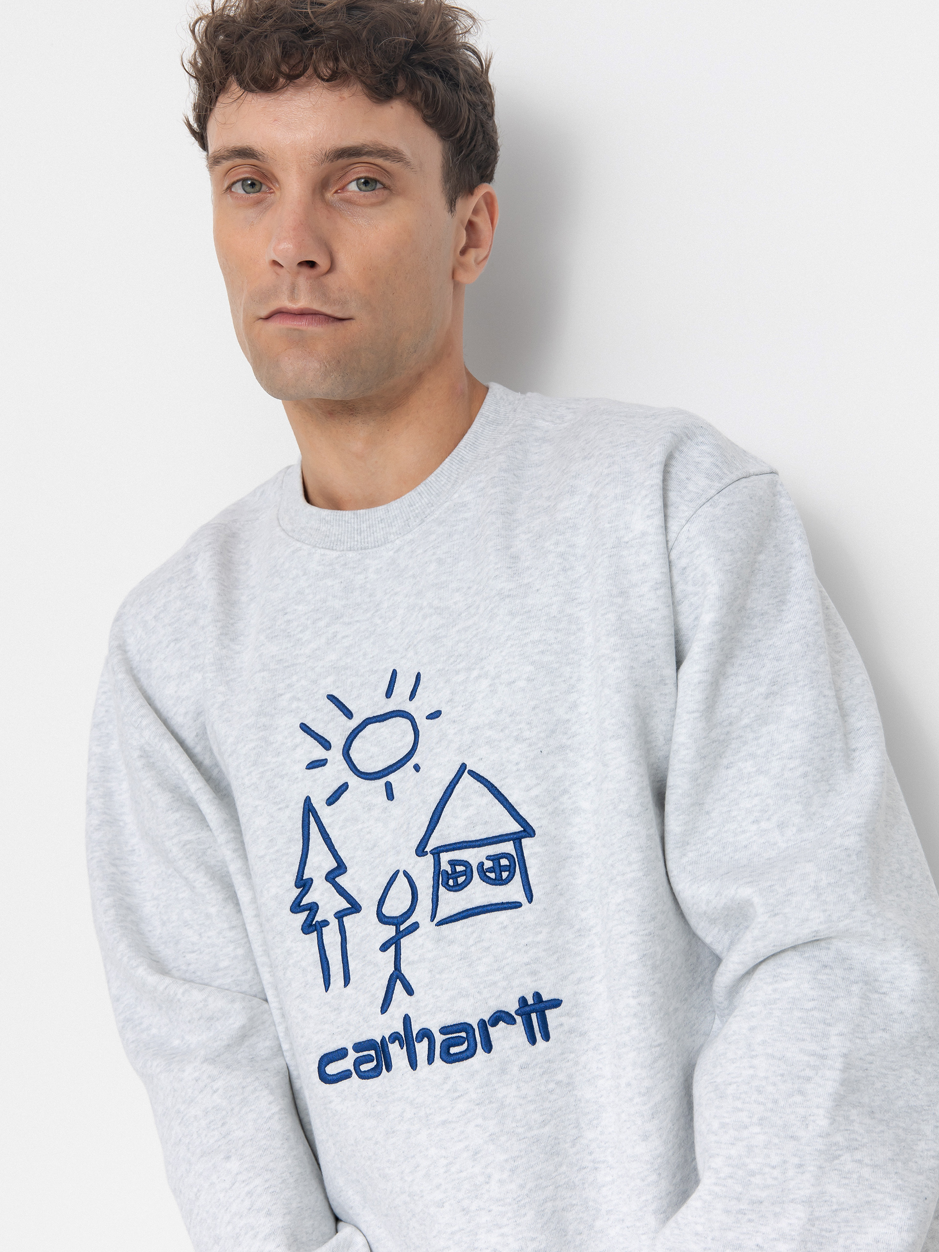 Carhartt WIP Masterpiece Sweatshirt (ash heather/wolfsbane)