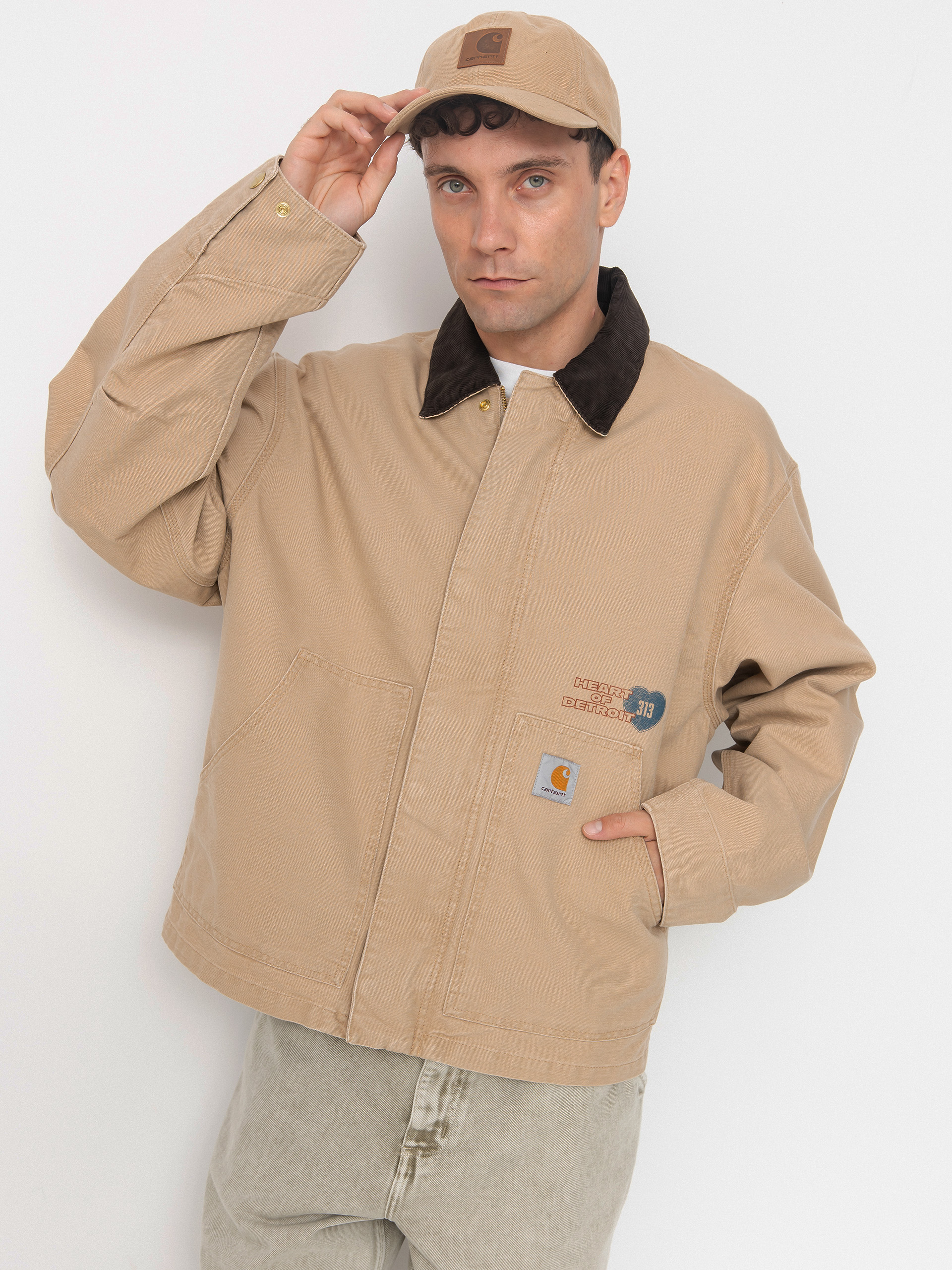 Carhartt WIP Jacke OG Arcan Graphic (dusty h brown/tobacco/heavy stone wash)