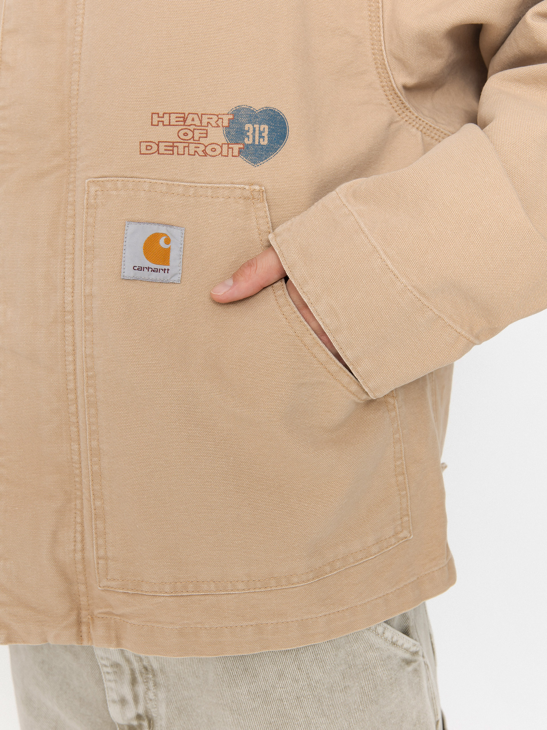 Carhartt WIP Jacket OG Arcan Graphic (dusty h brown/tobacco/heavy stone wash)