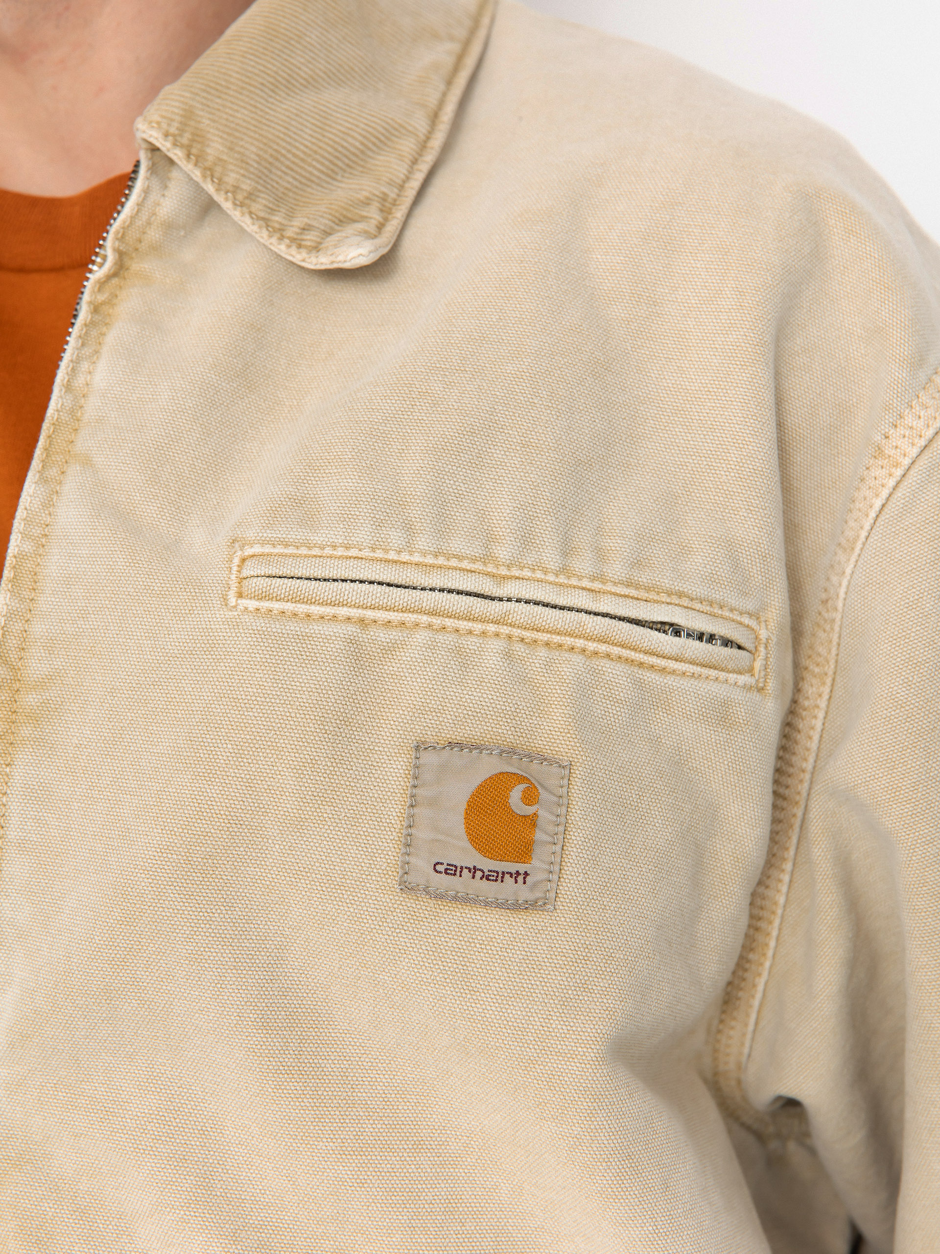Carhartt WIP OG Detroit Jacke (dusty h brown/dusty h brown/chalk wash)